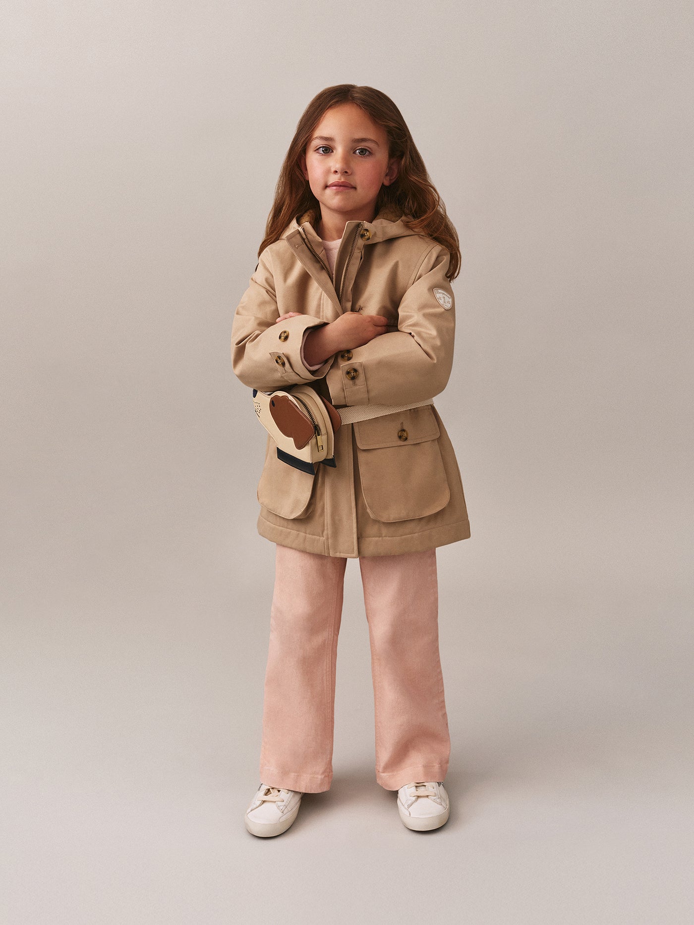 Girls' Winter Look 2025 - Beige Jacket