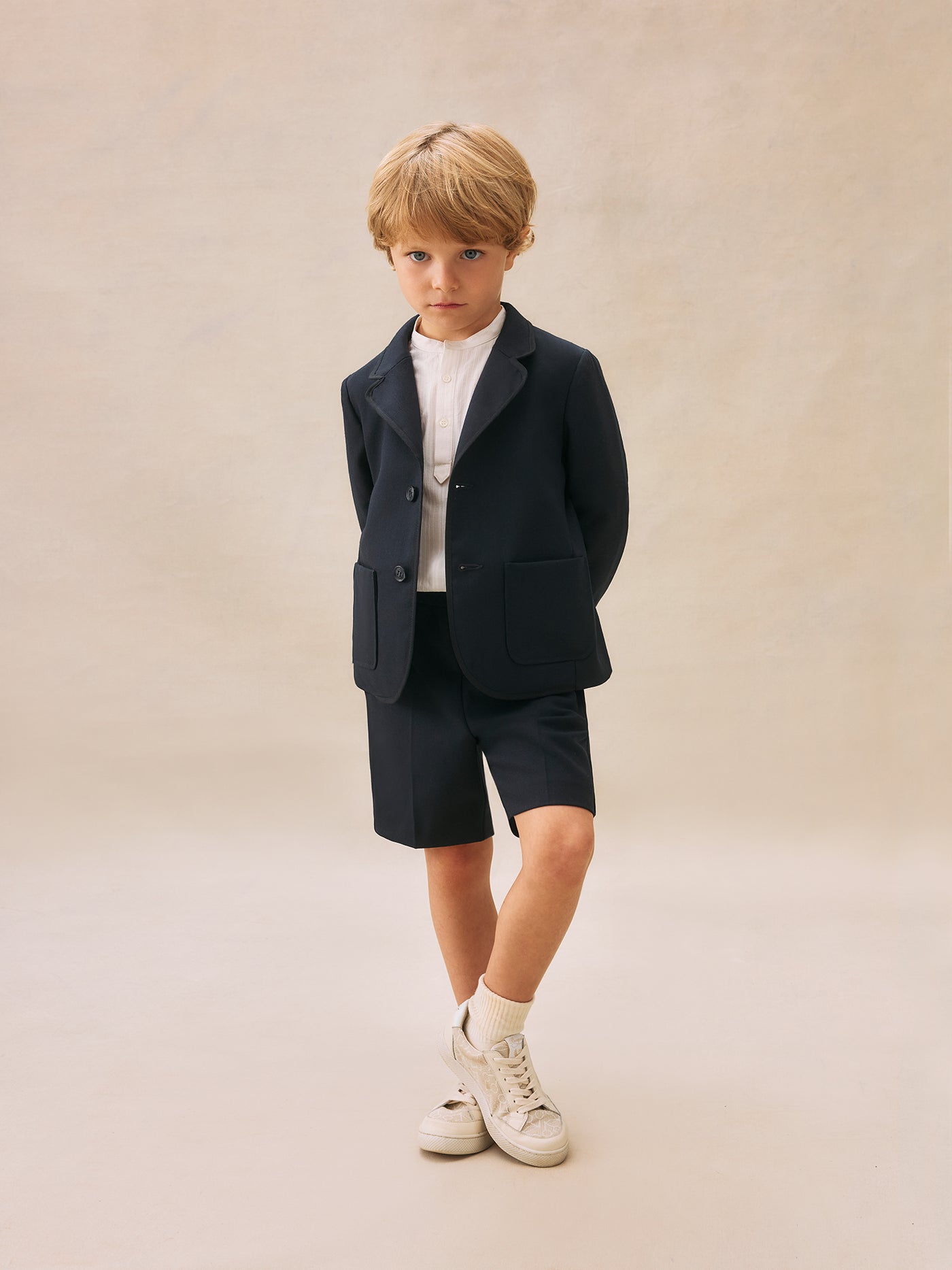 Boy's summer look 2025 Black suit