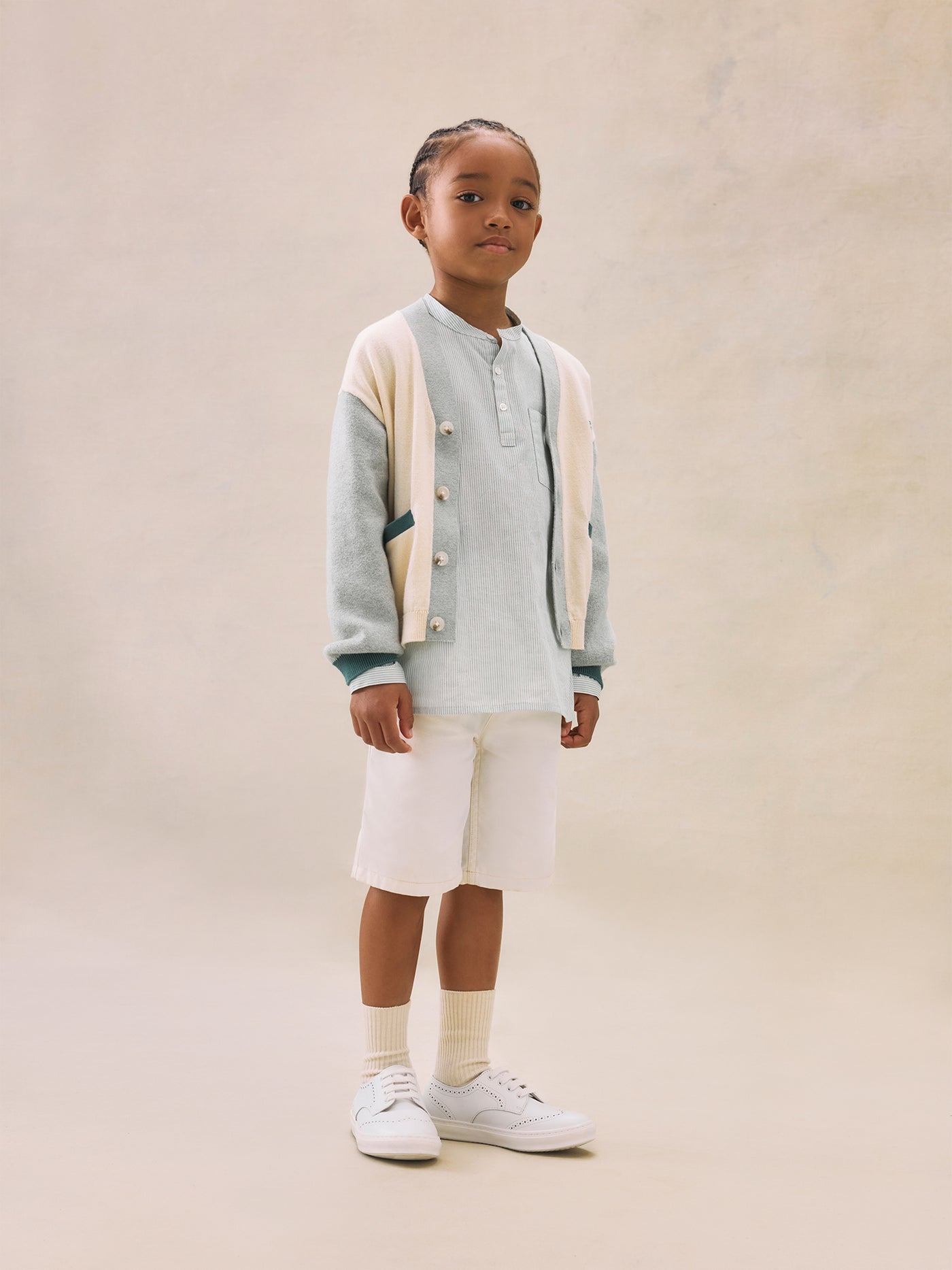 Cruise 2025 boy's look embroidered Cardigan