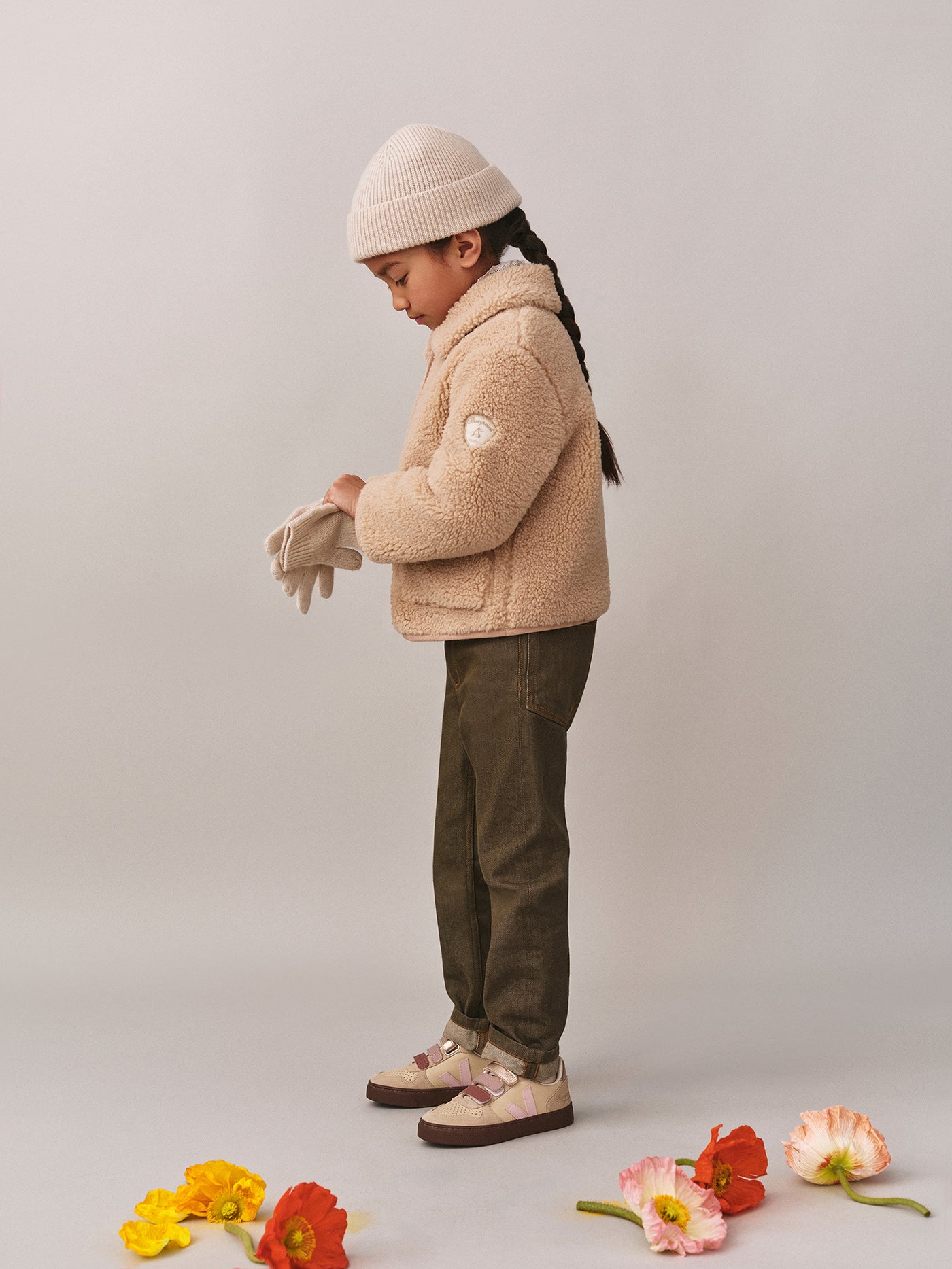 Girls' Winter Look 2025 - Faux Fur Jacket