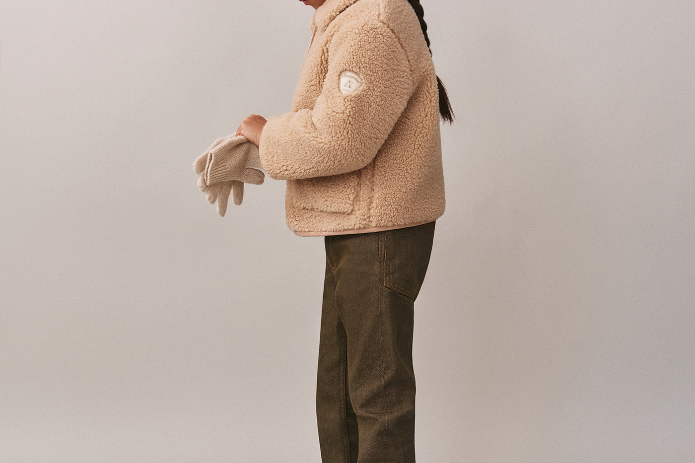 Girls' Winter Look 2025 - Faux Fur Jacket