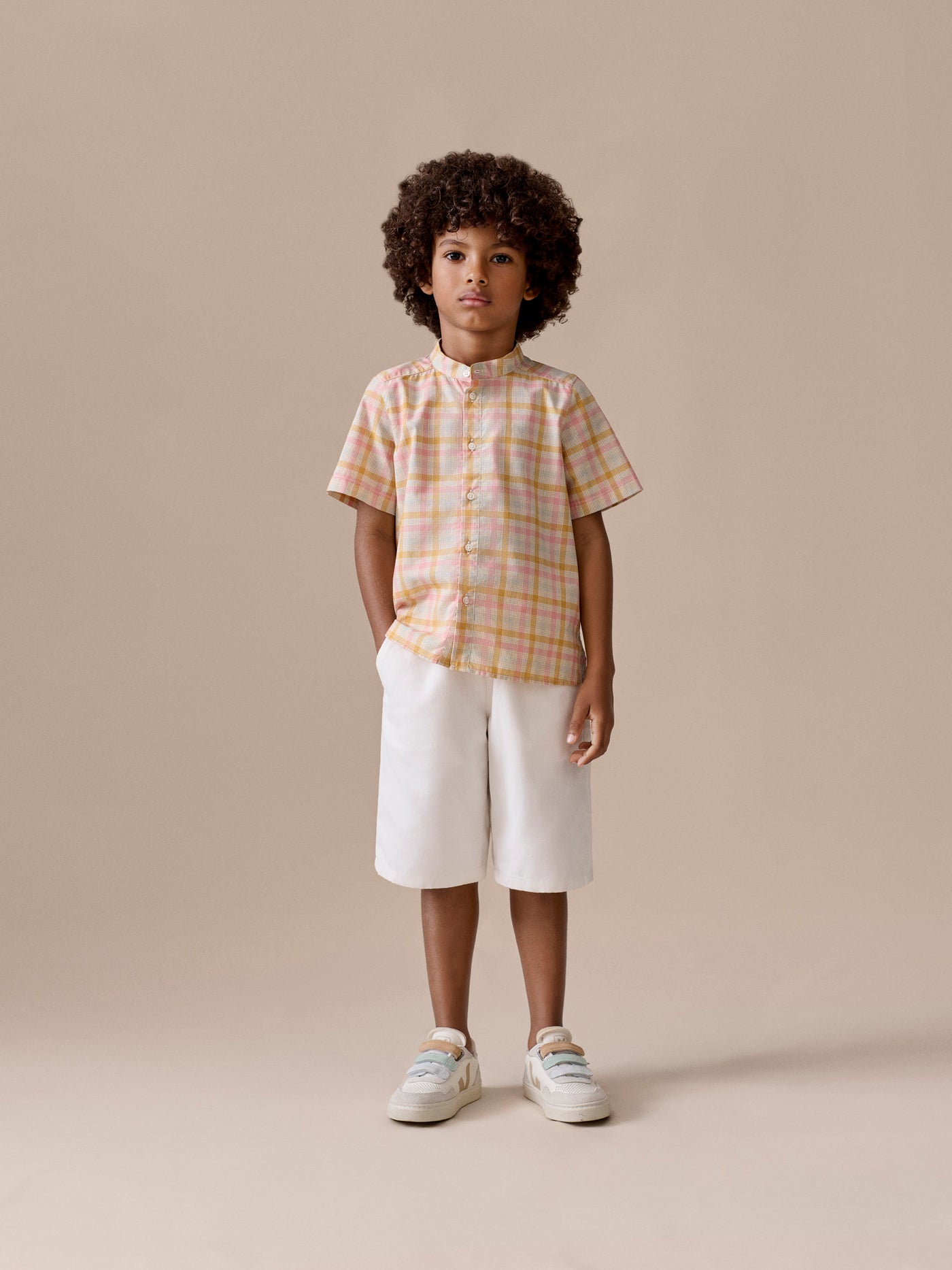 Boy's look Summer 2026 - Checked shirt