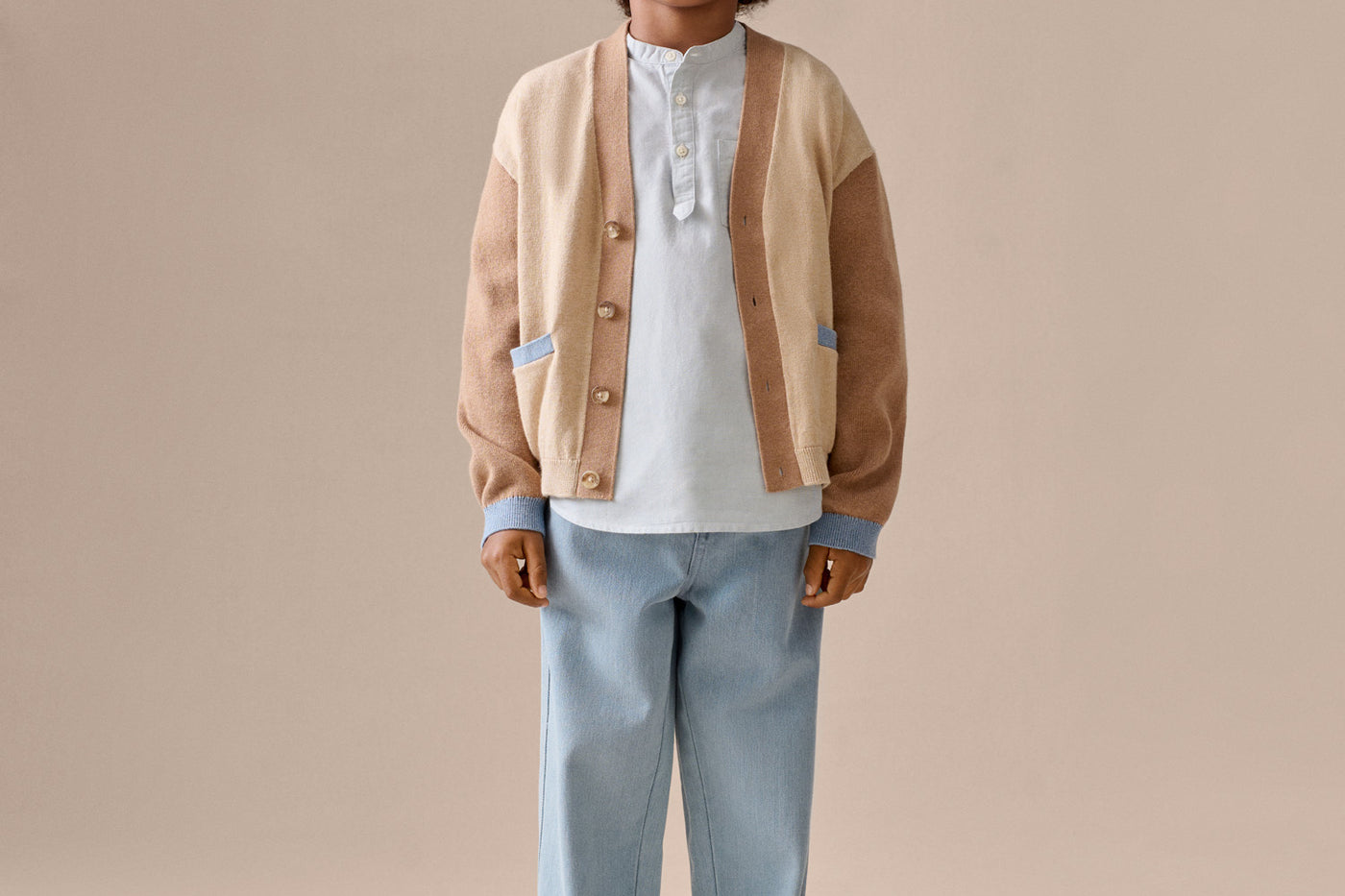 Boy's look Summer 2026 - Edouard V-neck cardigan