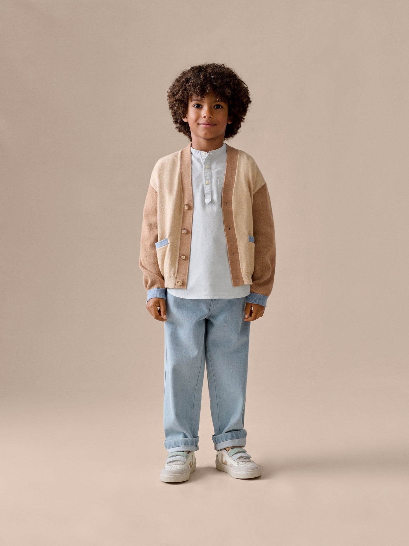 Boy's look Summer 2026 - Edouard V-neck cardigan