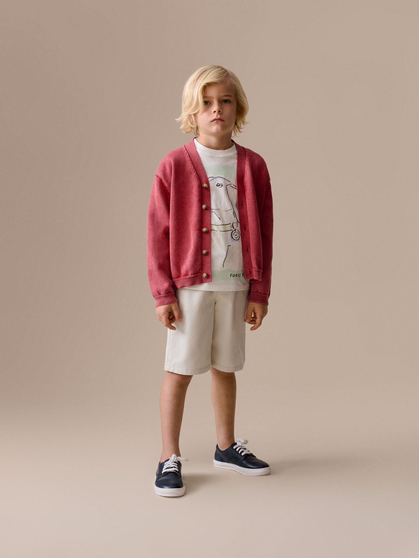 Boy's look Summer 2026 - Lucien V-neck cardigan