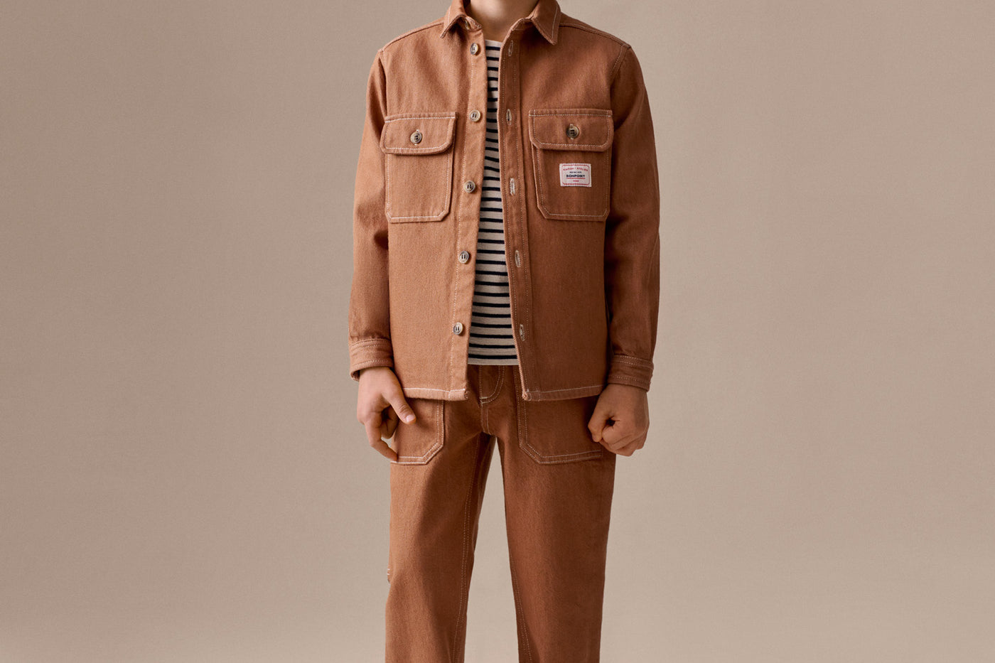 Boy's look Summer 2026 - Wide-leg denim trousers