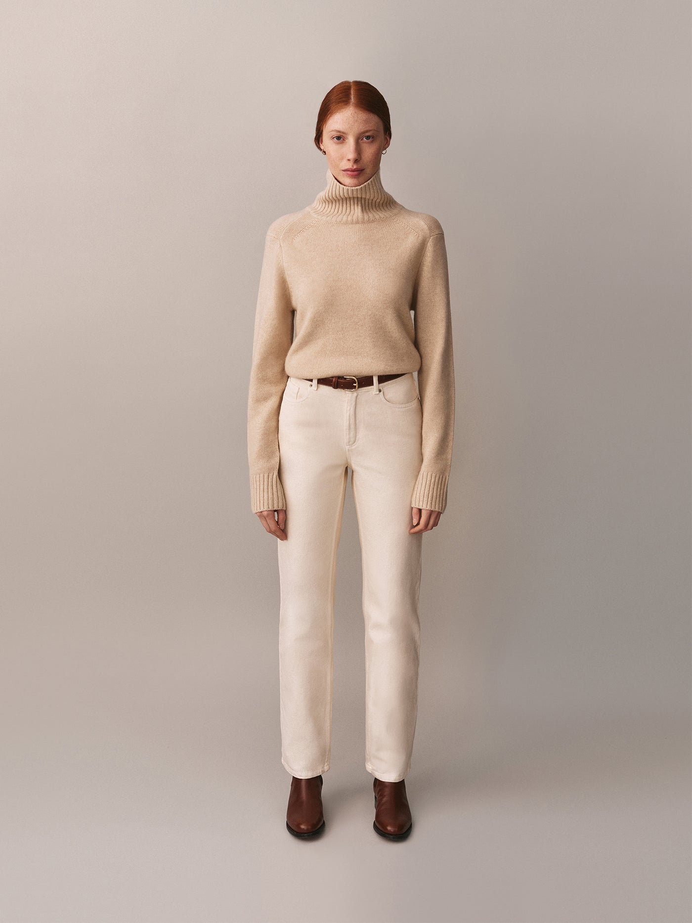 Women's Winter Look 2025 - Turtleneck Sweater
