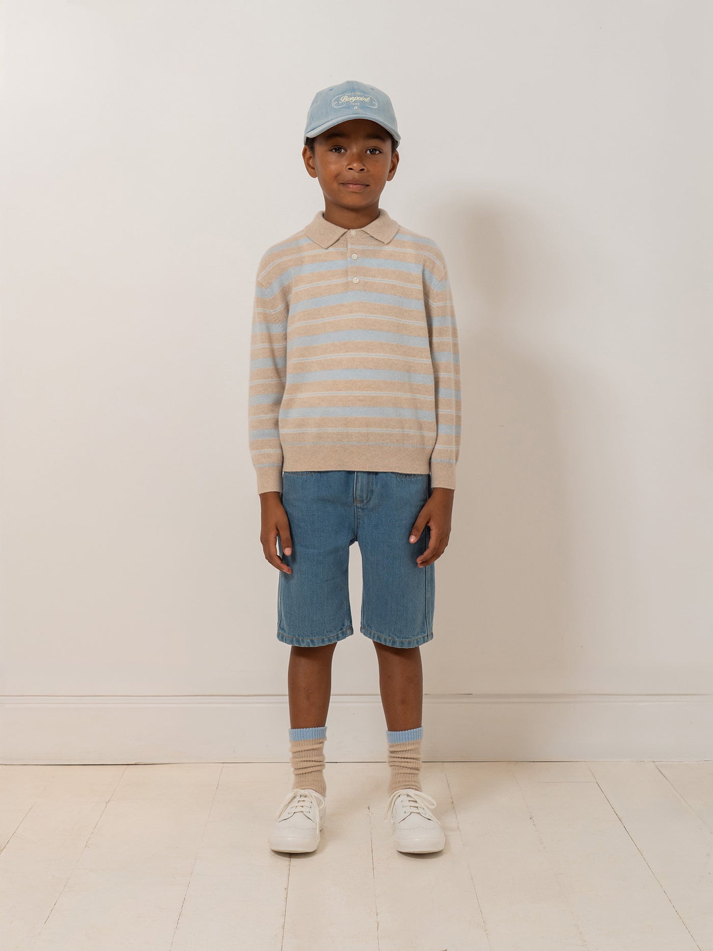Bonpoint x Guest in Residence Boys' Look - Striped Cashmere Sweater