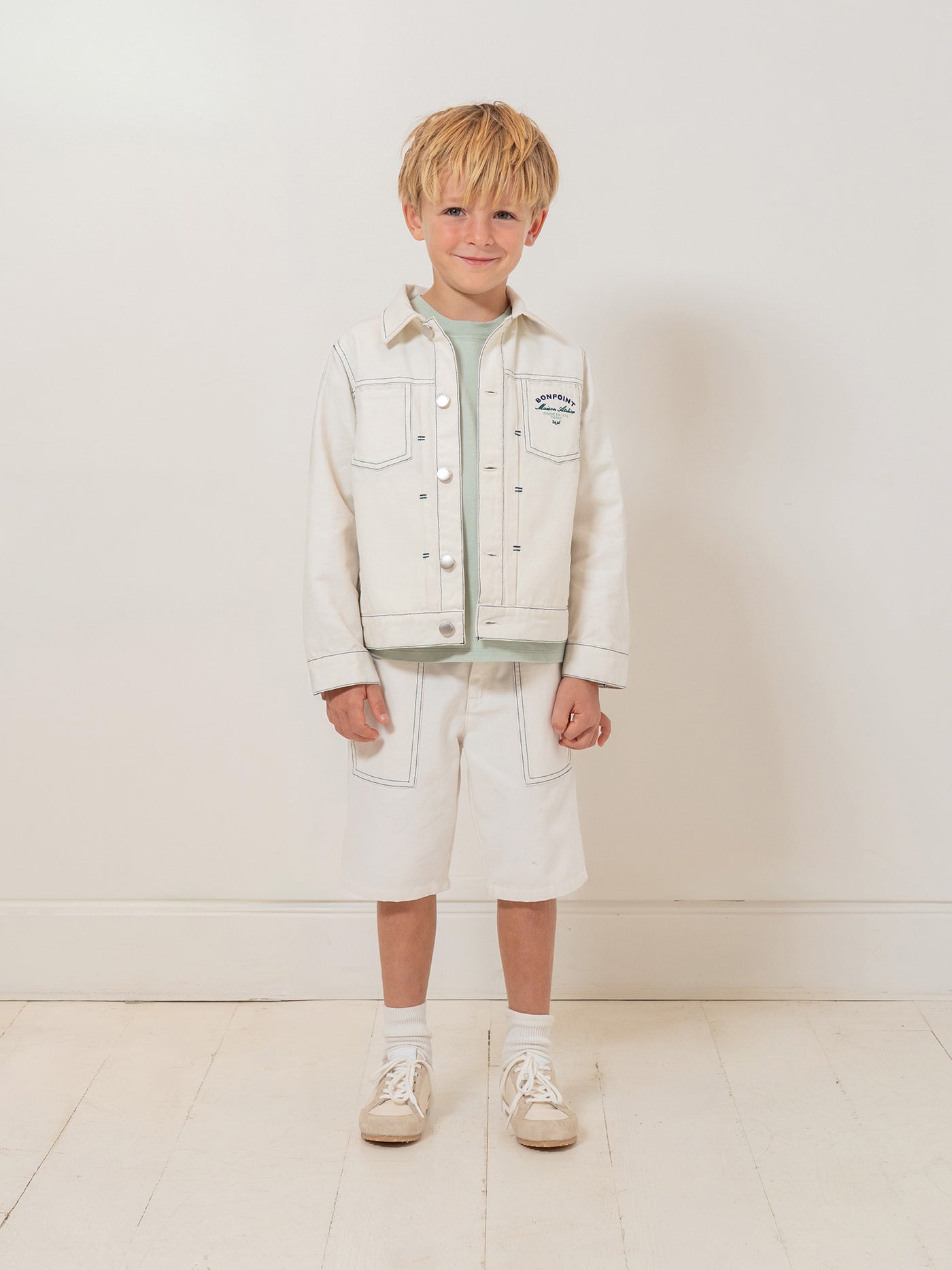 Boys' Look Cruise Collection 2026 - Embroidered Denim Jacket