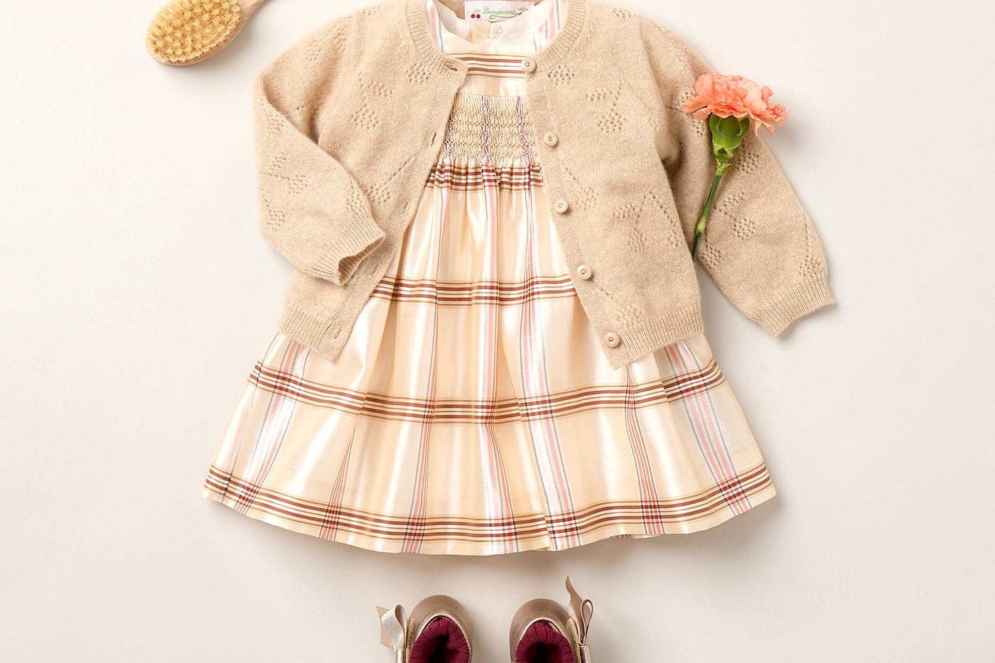 Winter 2025 Baby girl's look - Smocked Maruska dress