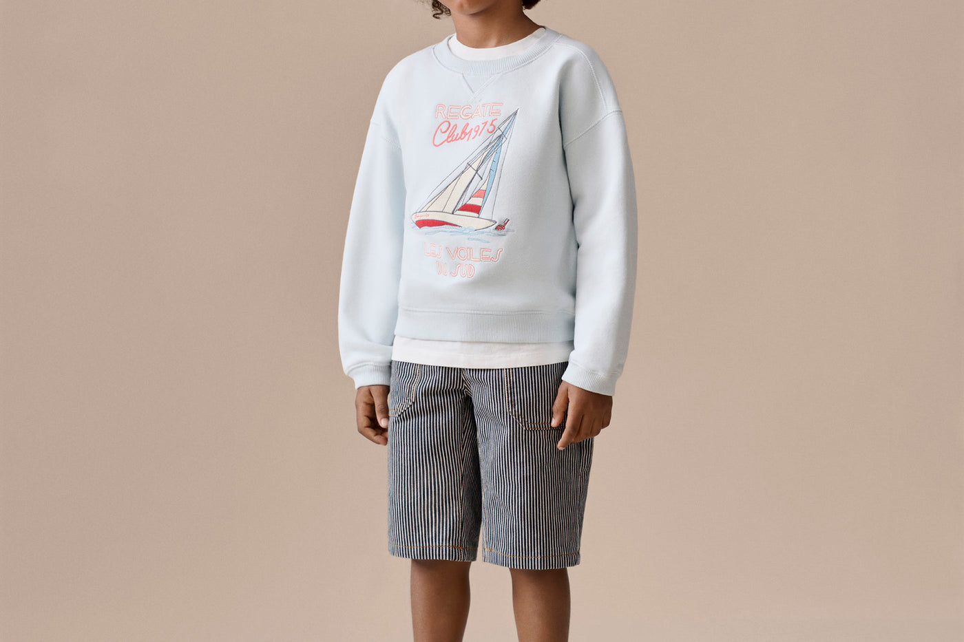 Boy's look Summer 2026 - Striped shorts