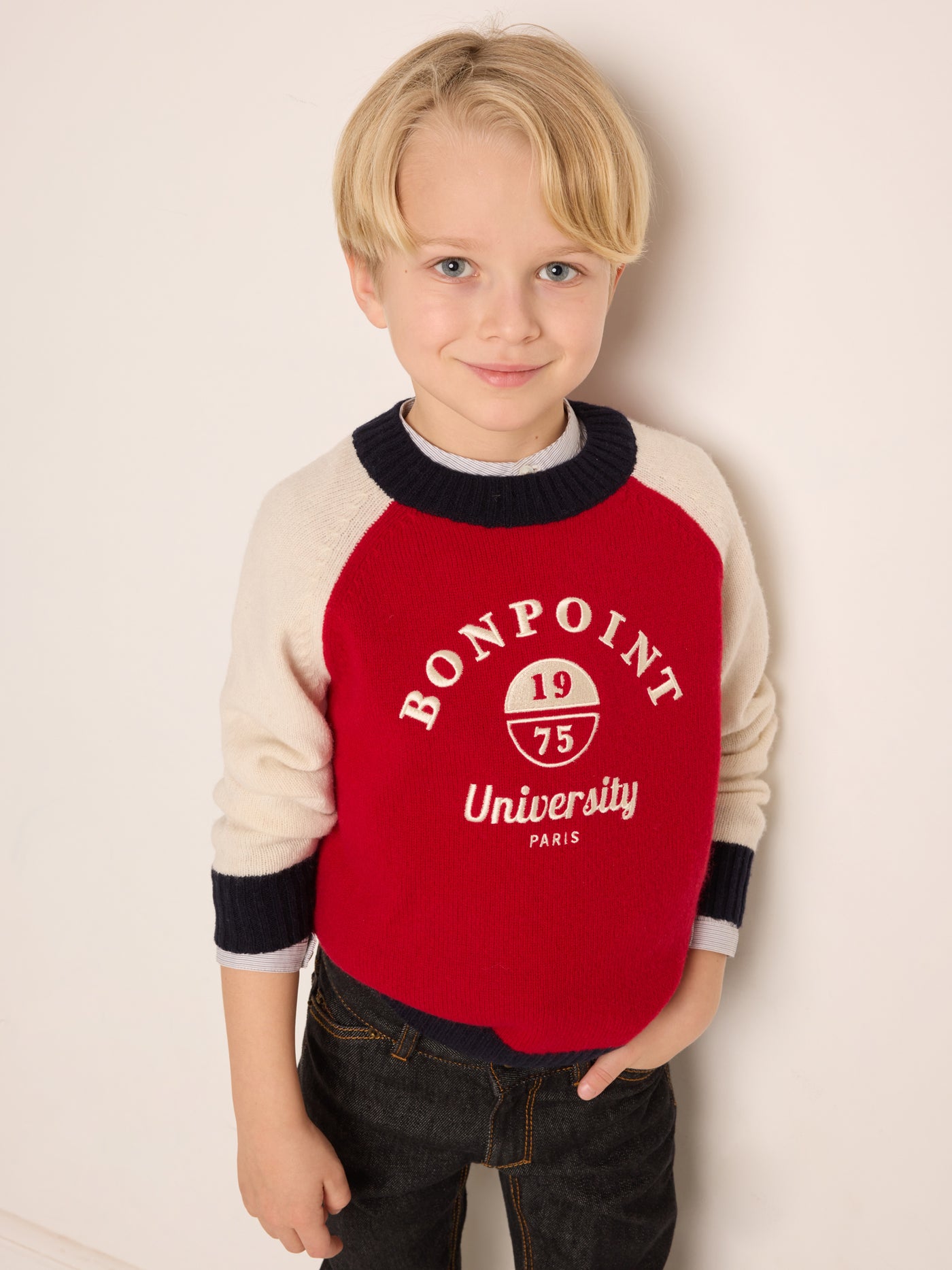Winter 2023 boy's look denim pants