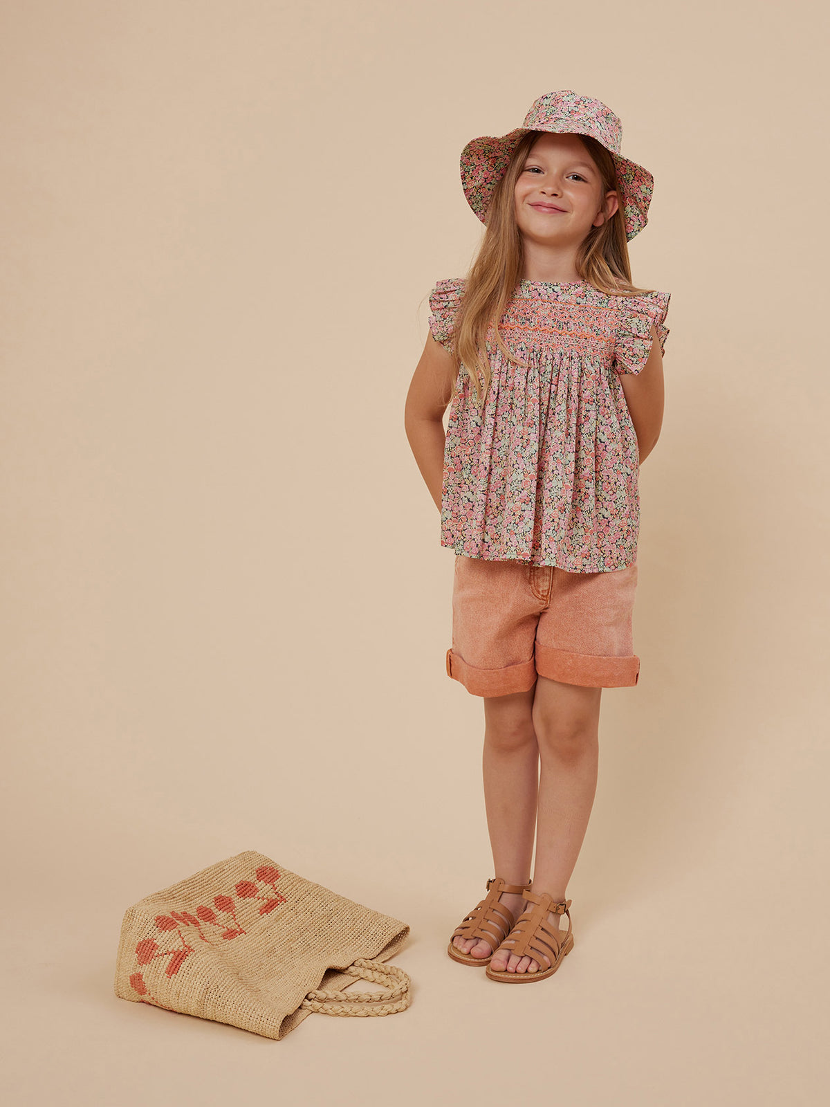 Cruise 2024 girl's look Liberty fabric blouse