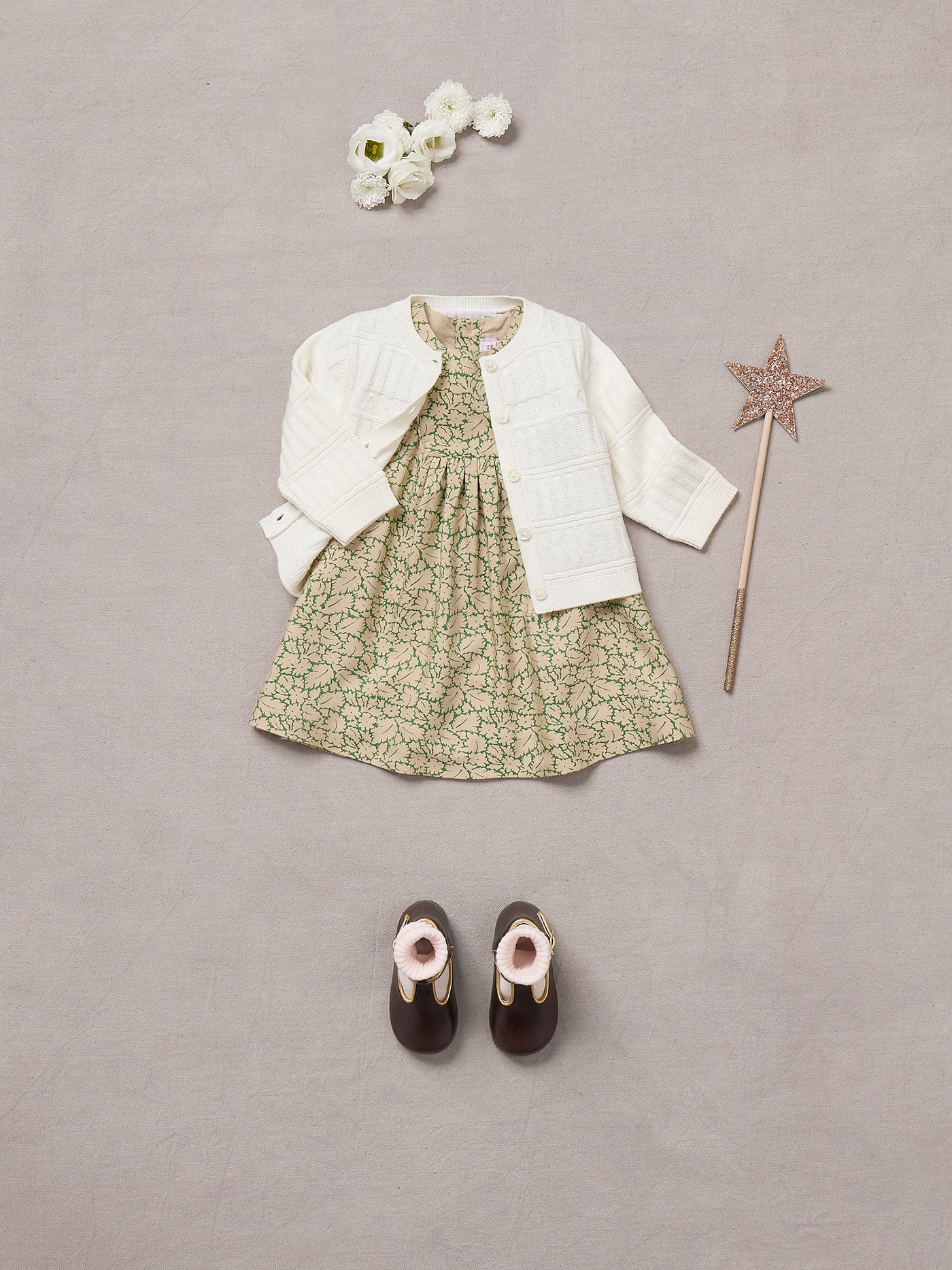 Winter 2024 Baby girl's look - Gaetane dress