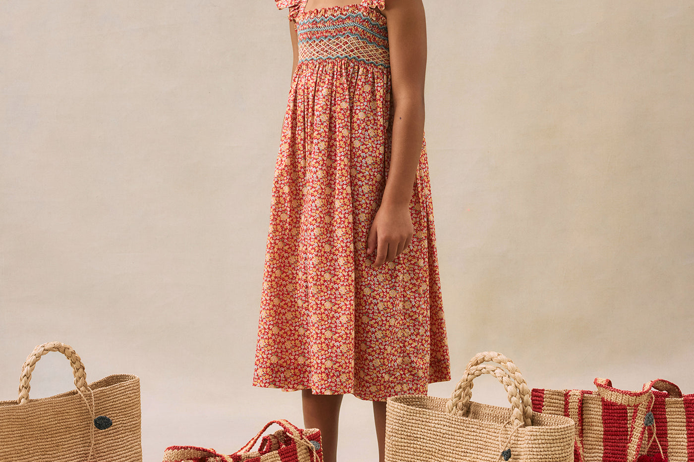 Cruise 2025 girl's look Dress in Liberty fabric