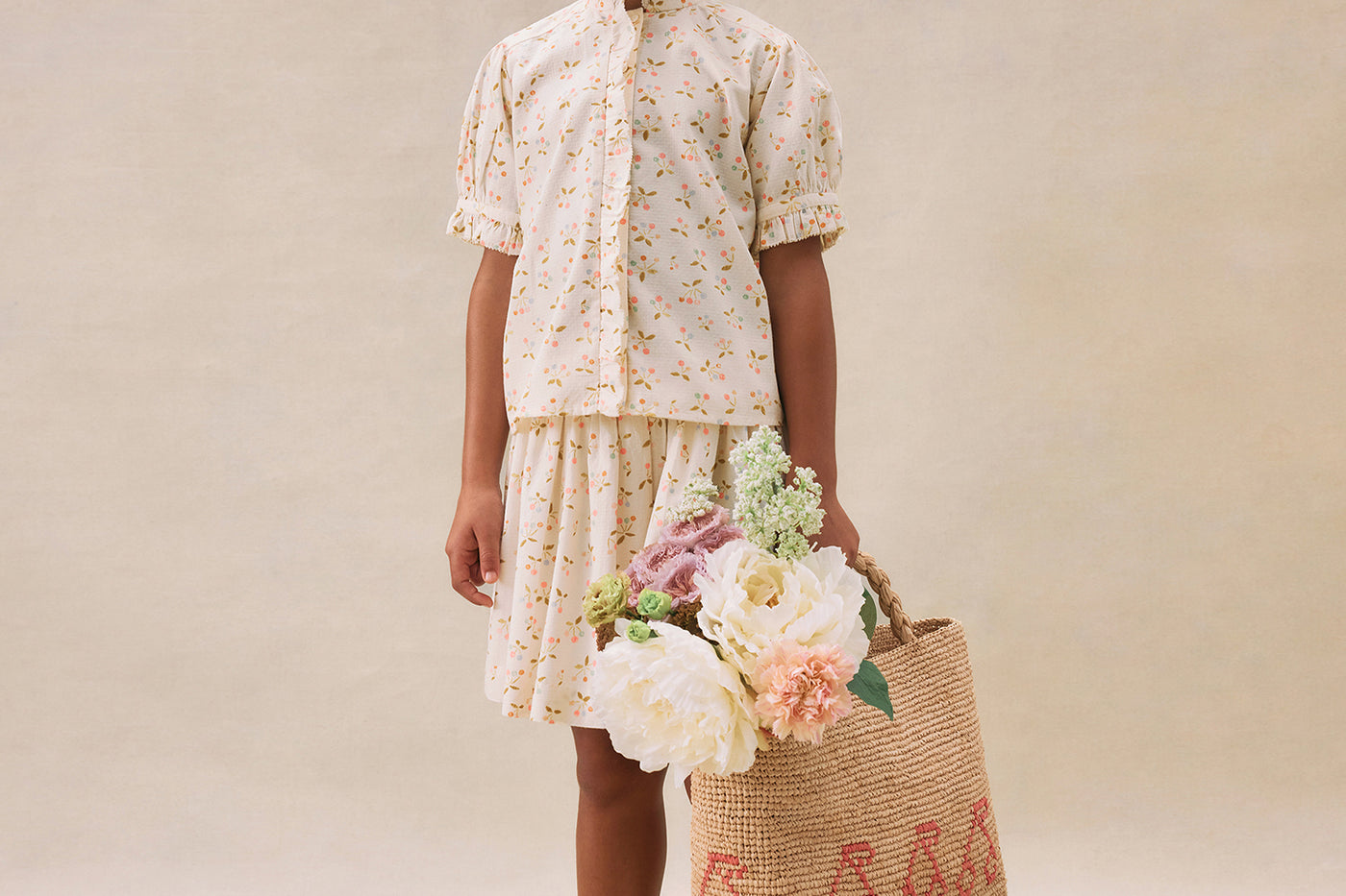 Girl's summer look 2025 Cherries set