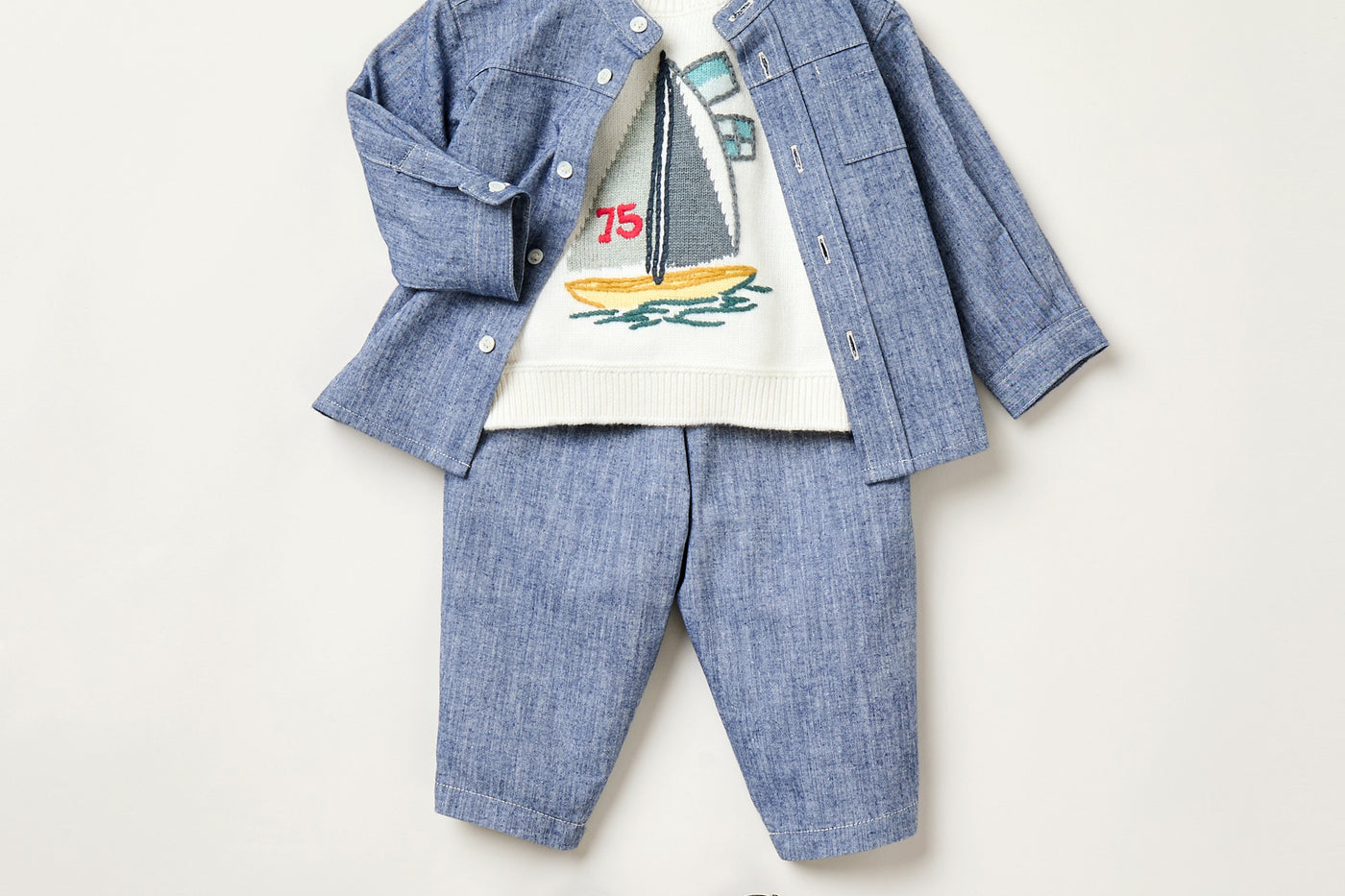 Summer 2025 Baby boy's look - Denim set