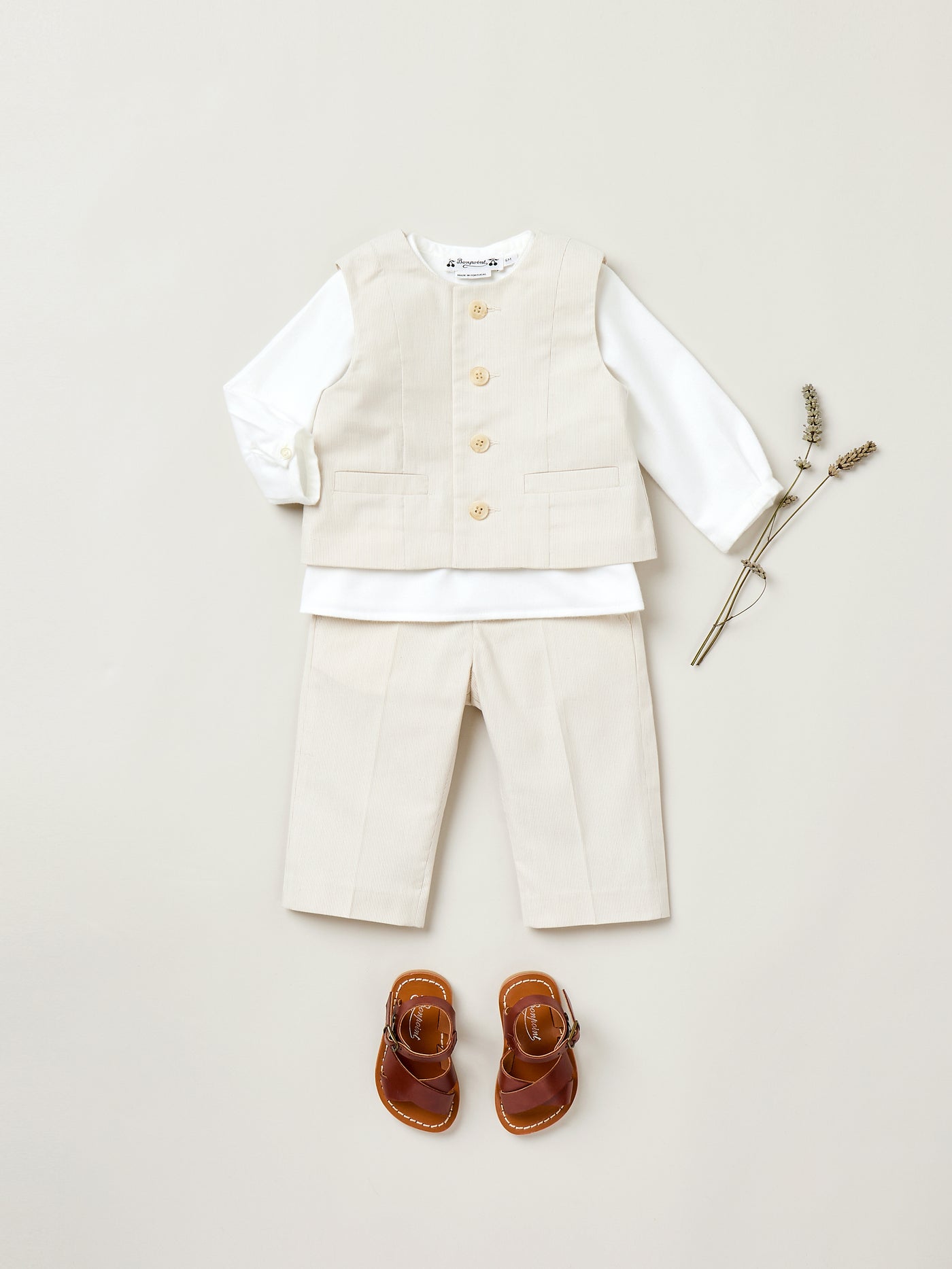 Summer 2025 Baby boy's look - Sleeveless vest