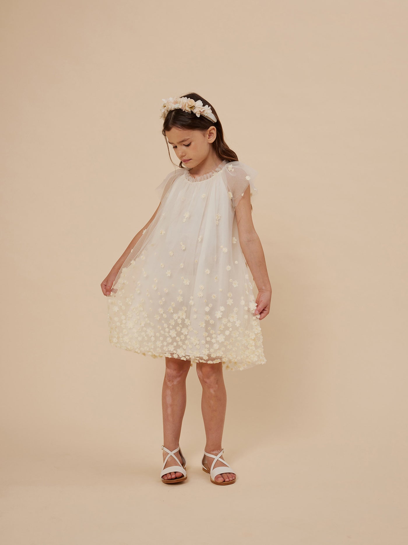 Summer 2024 girl's look tulle dress