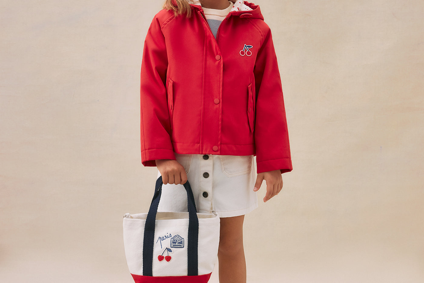 Girl's summer look 2025 Red Jacket