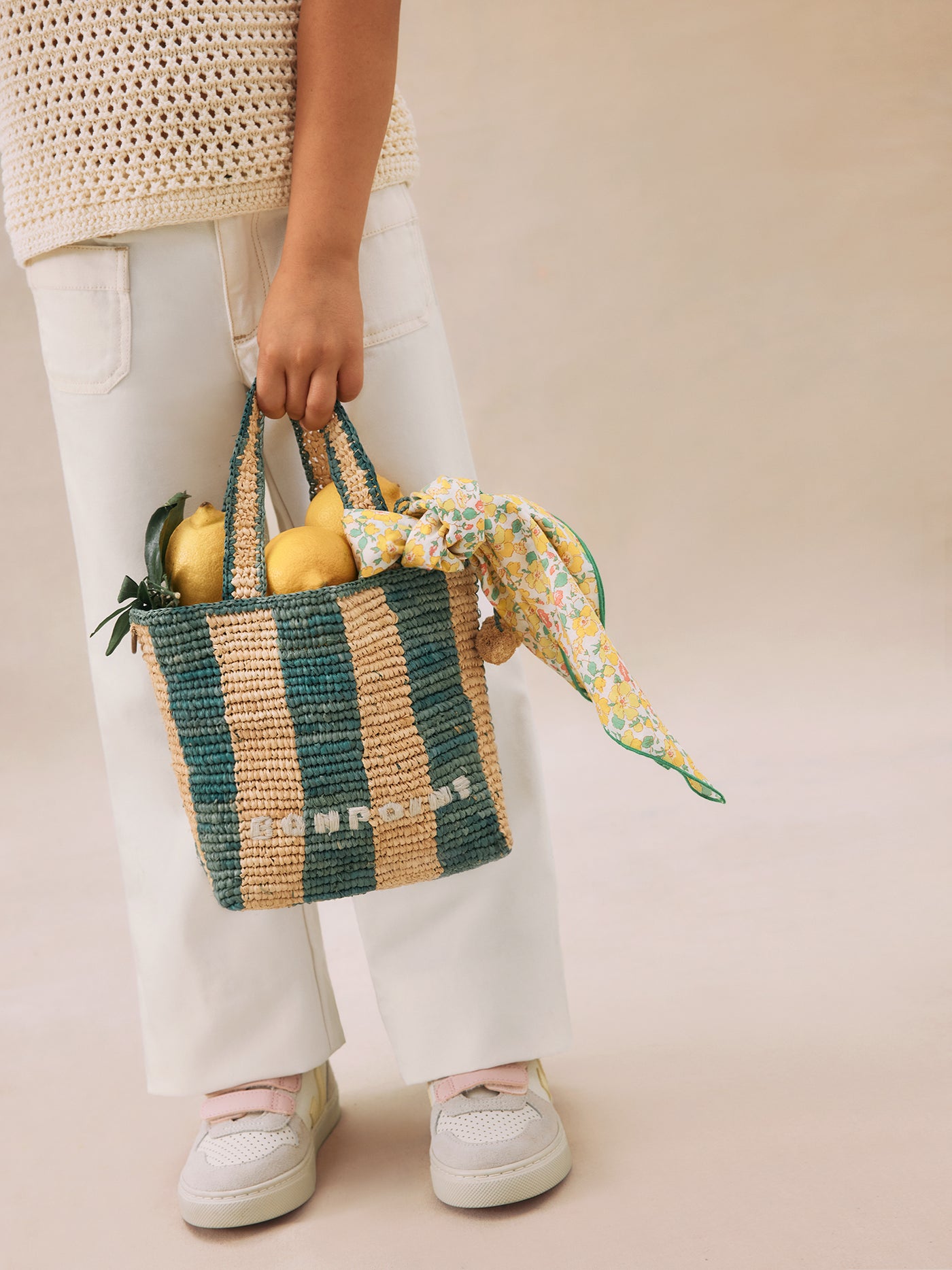 Girl's summer look 2025 Green crochet