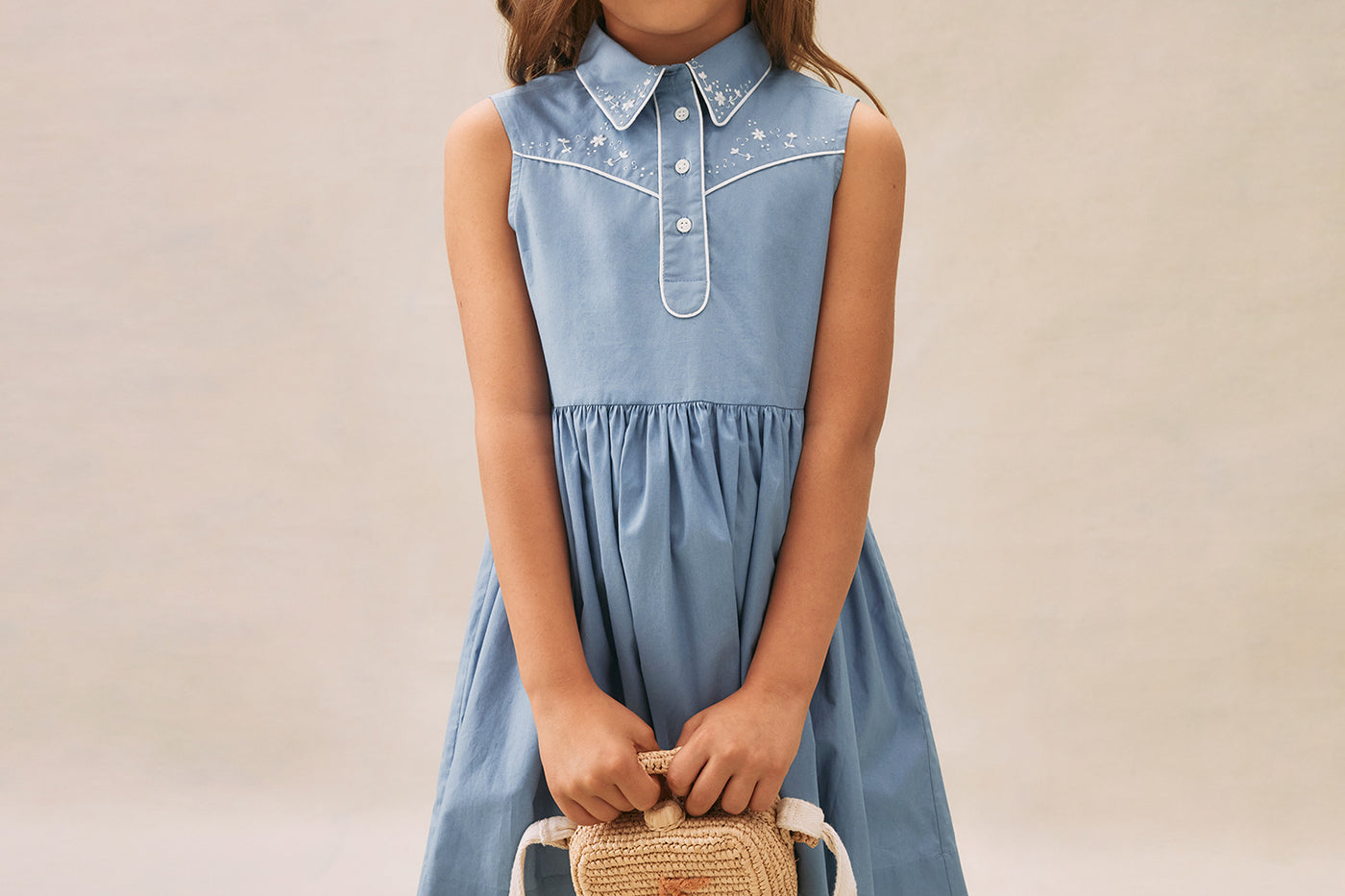 Girl's summer look 2025 Western dress