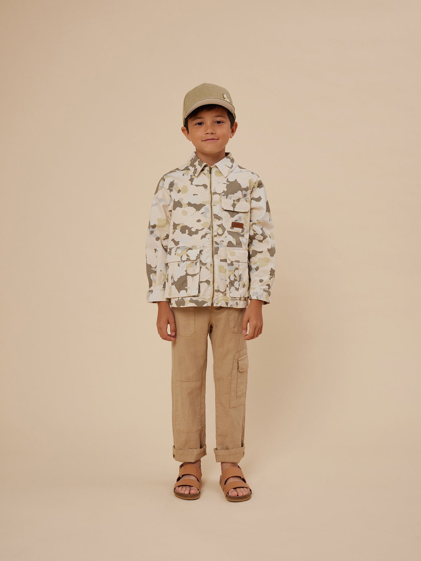 Summer 2024 boy's look sand jacket