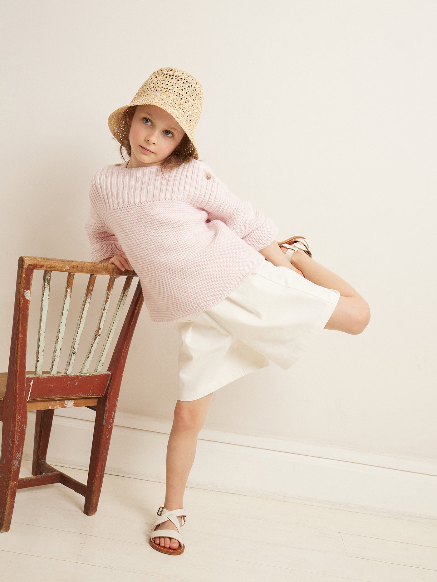 SUMMER 2023 GIRL'S PINK SWEATER