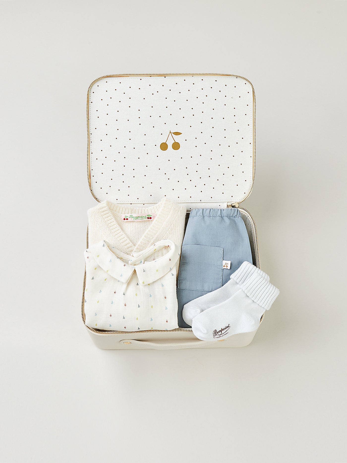 Summer 2024 newborn boy's suitcase poplin pants