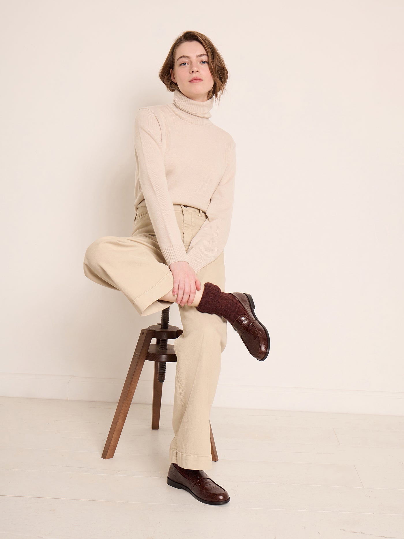 Women's look winter 2023 turtleneck