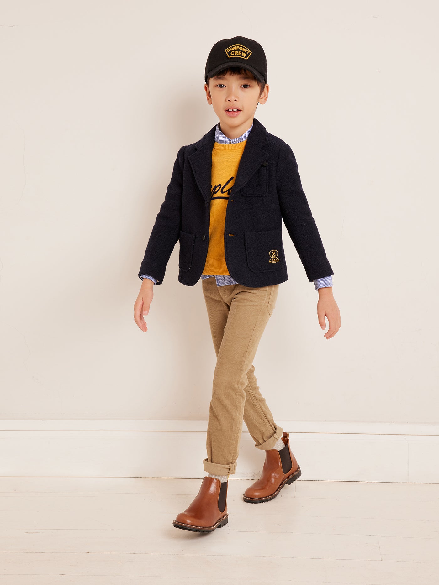 Winter 2023 boy's look blazer jacket