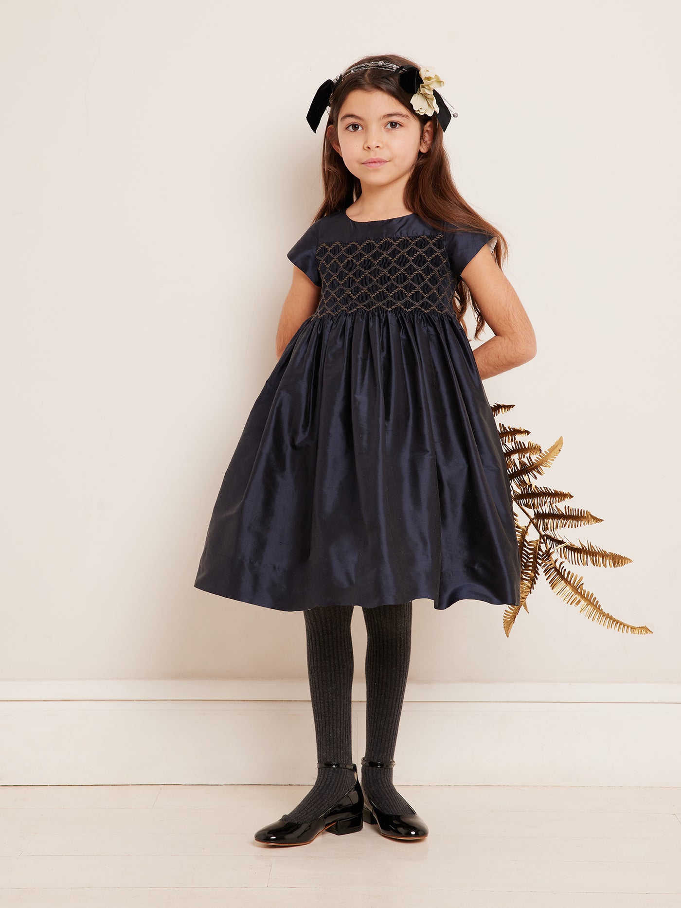 Winter 2023 girl's look ceremonial dress
