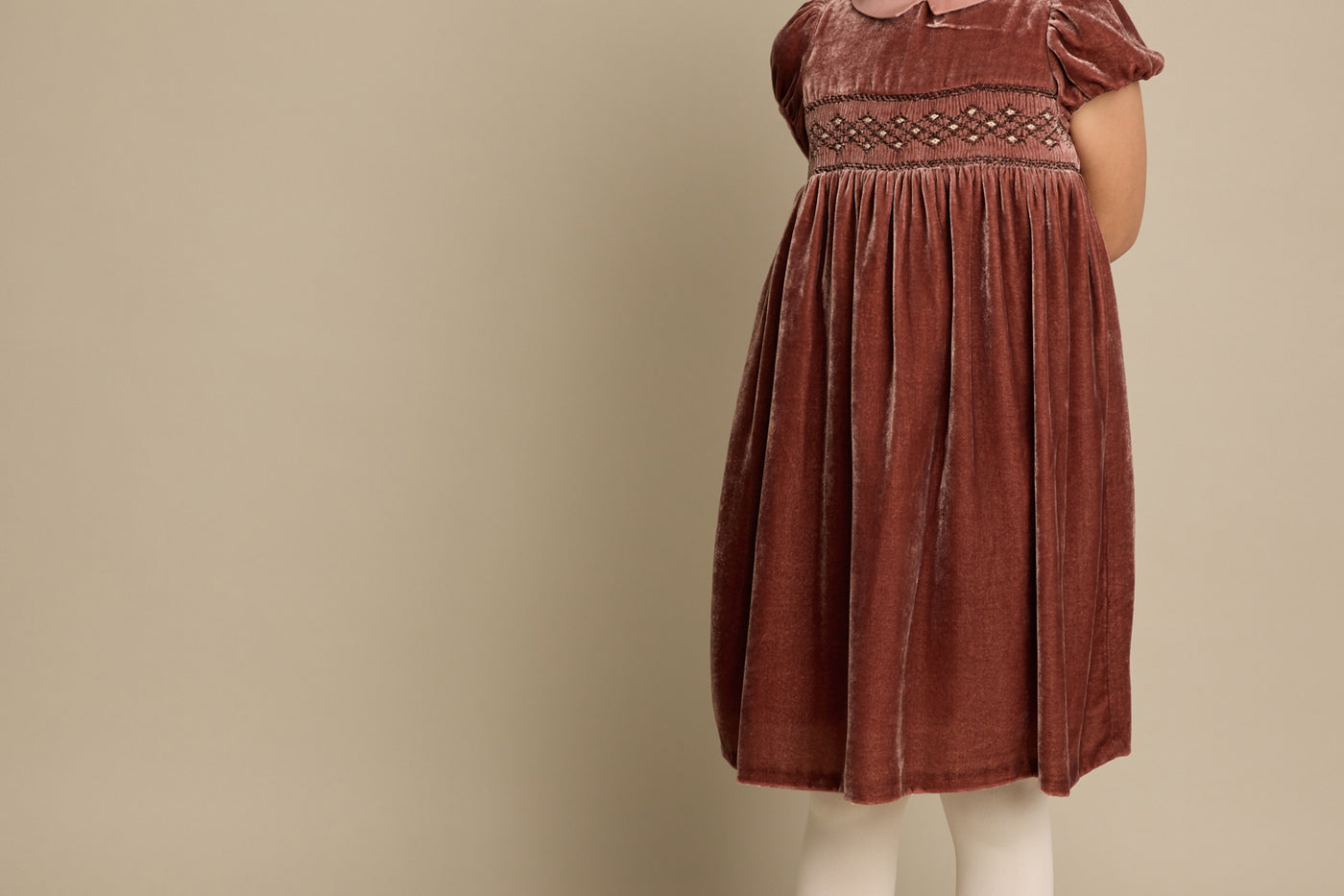 Winter 2023 girl's look ceremonial dress