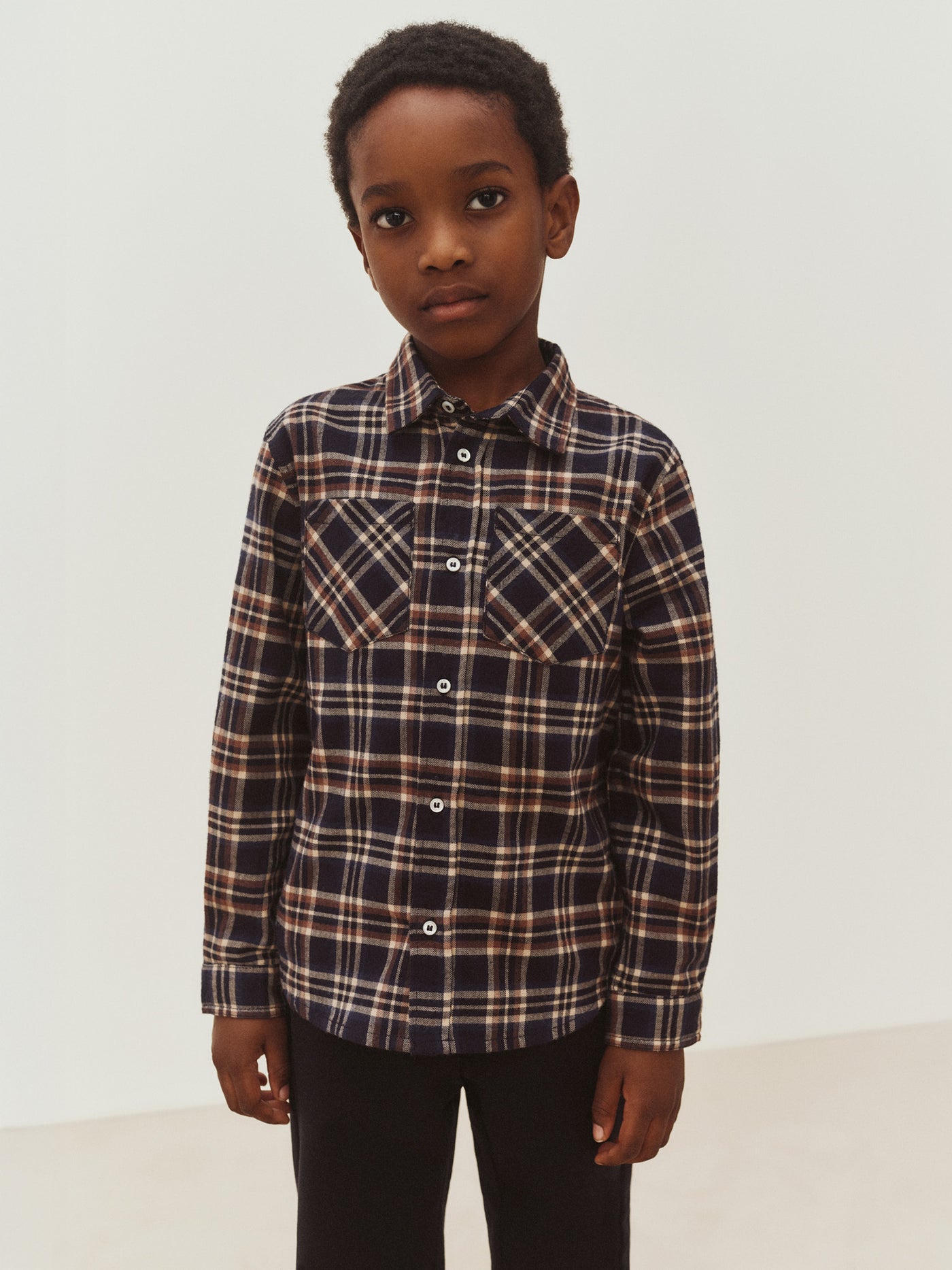 Boys’ Winter 2026 Look - Brown fleece jacket