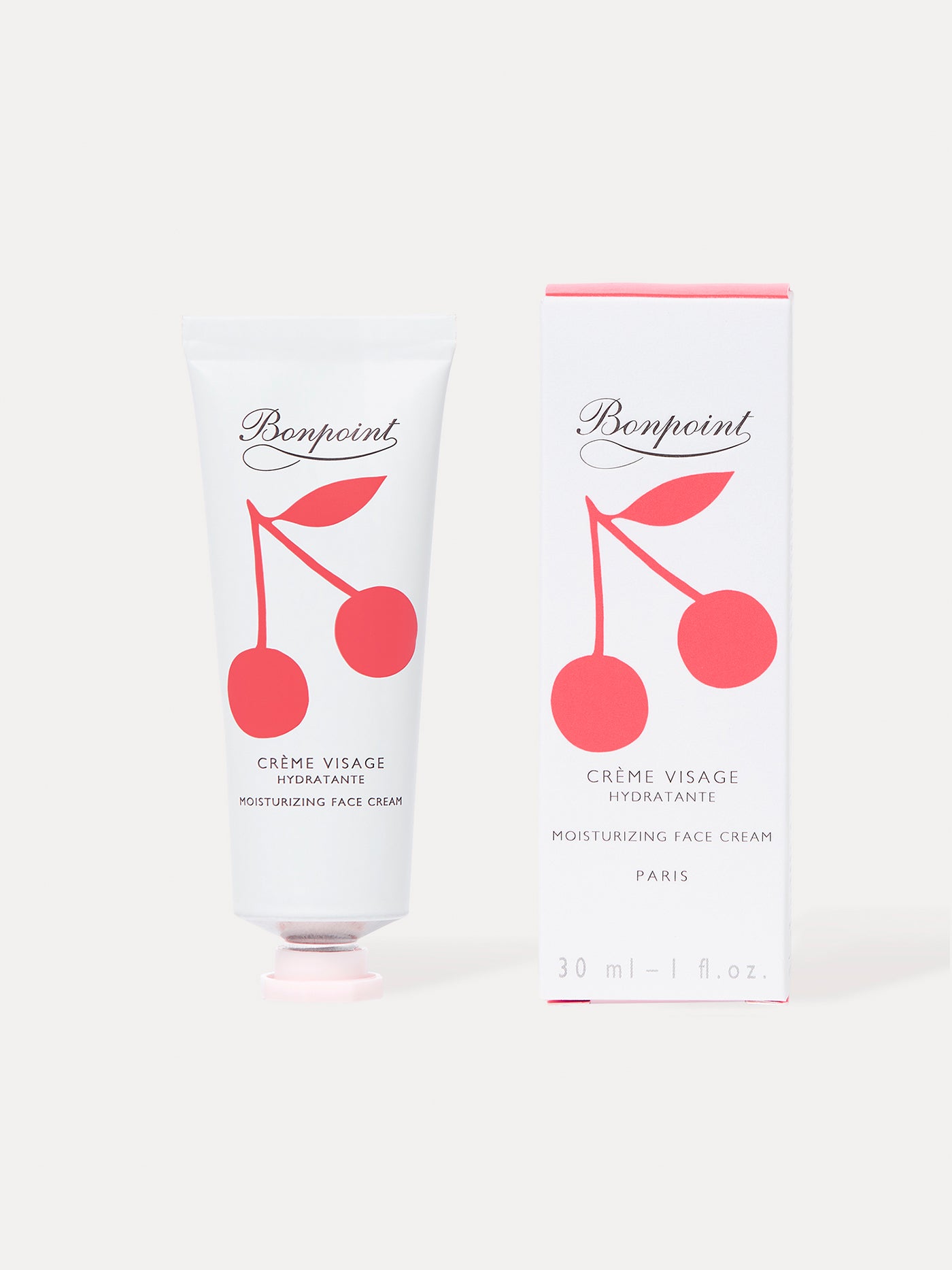 Moisturizing face cream tube neon pink 30 ml