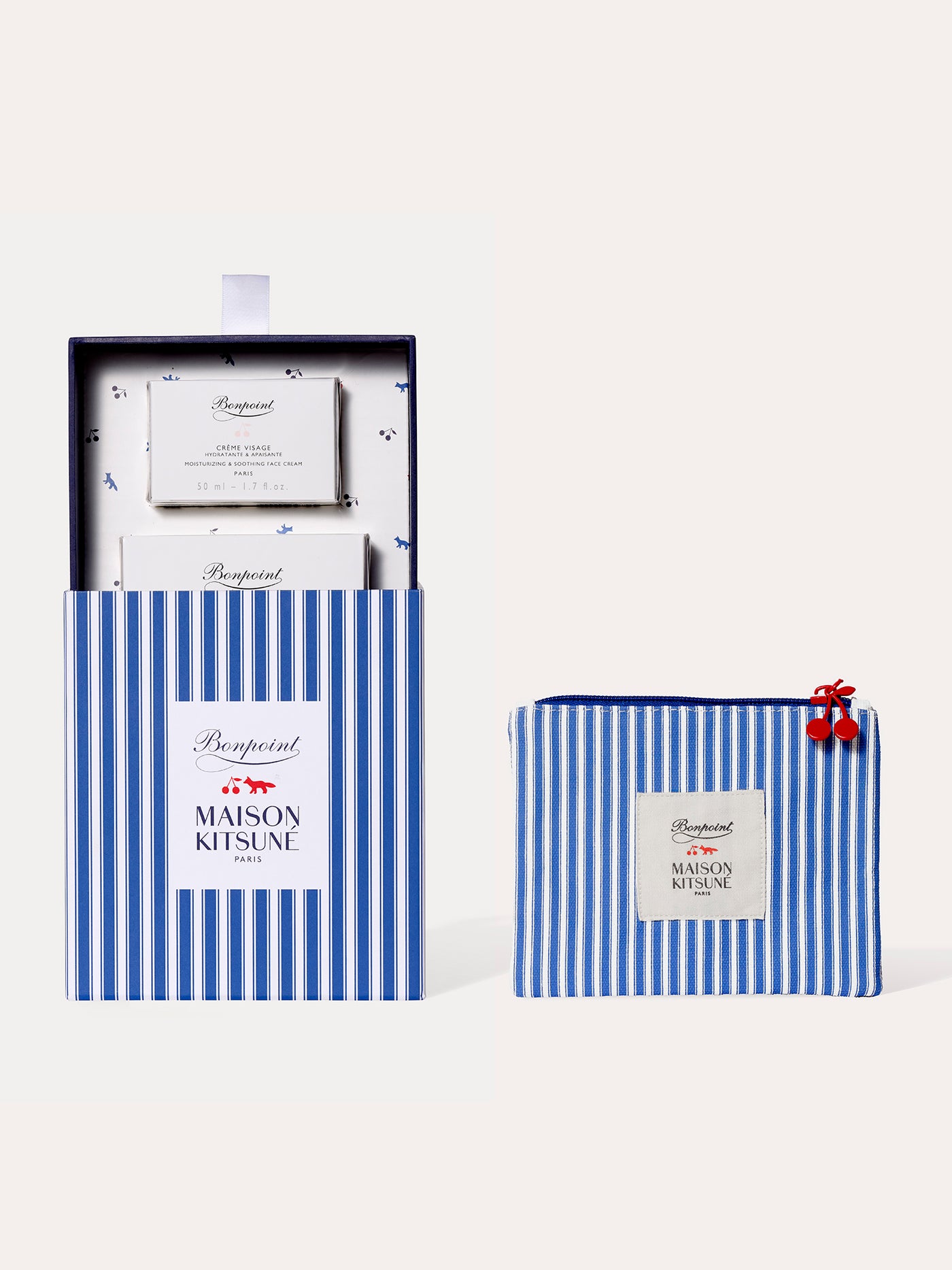 Bonpoint x Maison Kitsuné - Nourishing body cream & Moisturizing face cream Duo Set