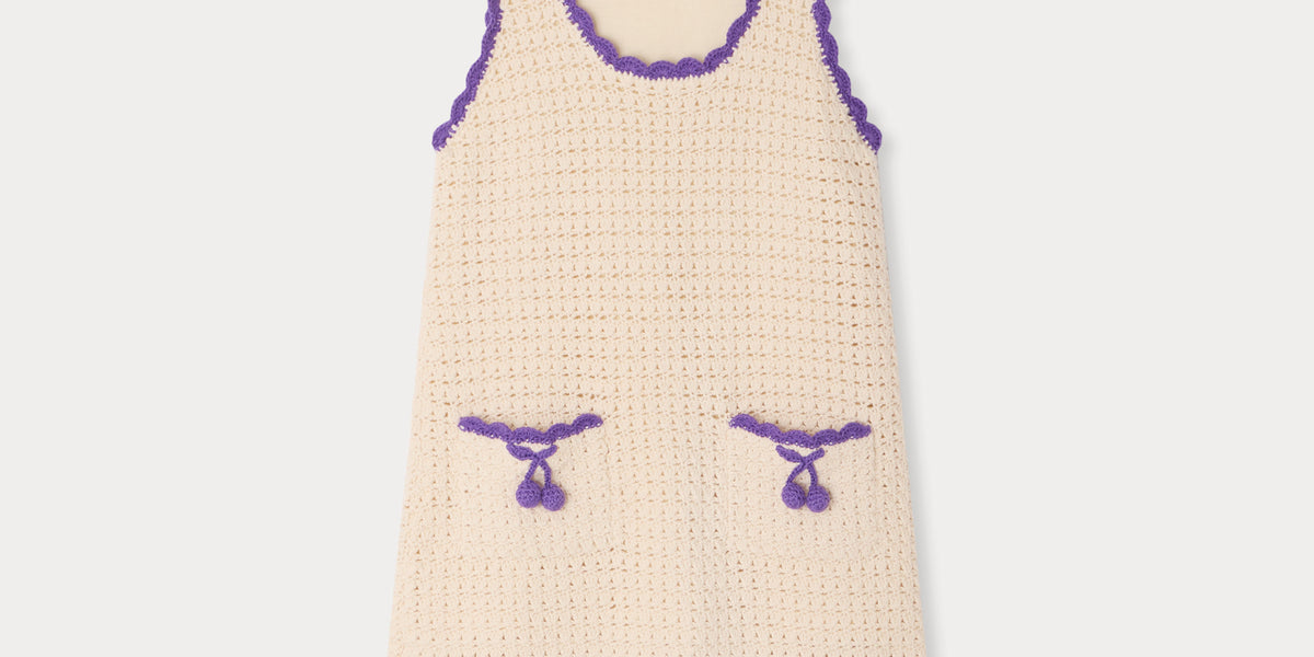Lali Hand-Crocheted Dress Ecru / 14Y