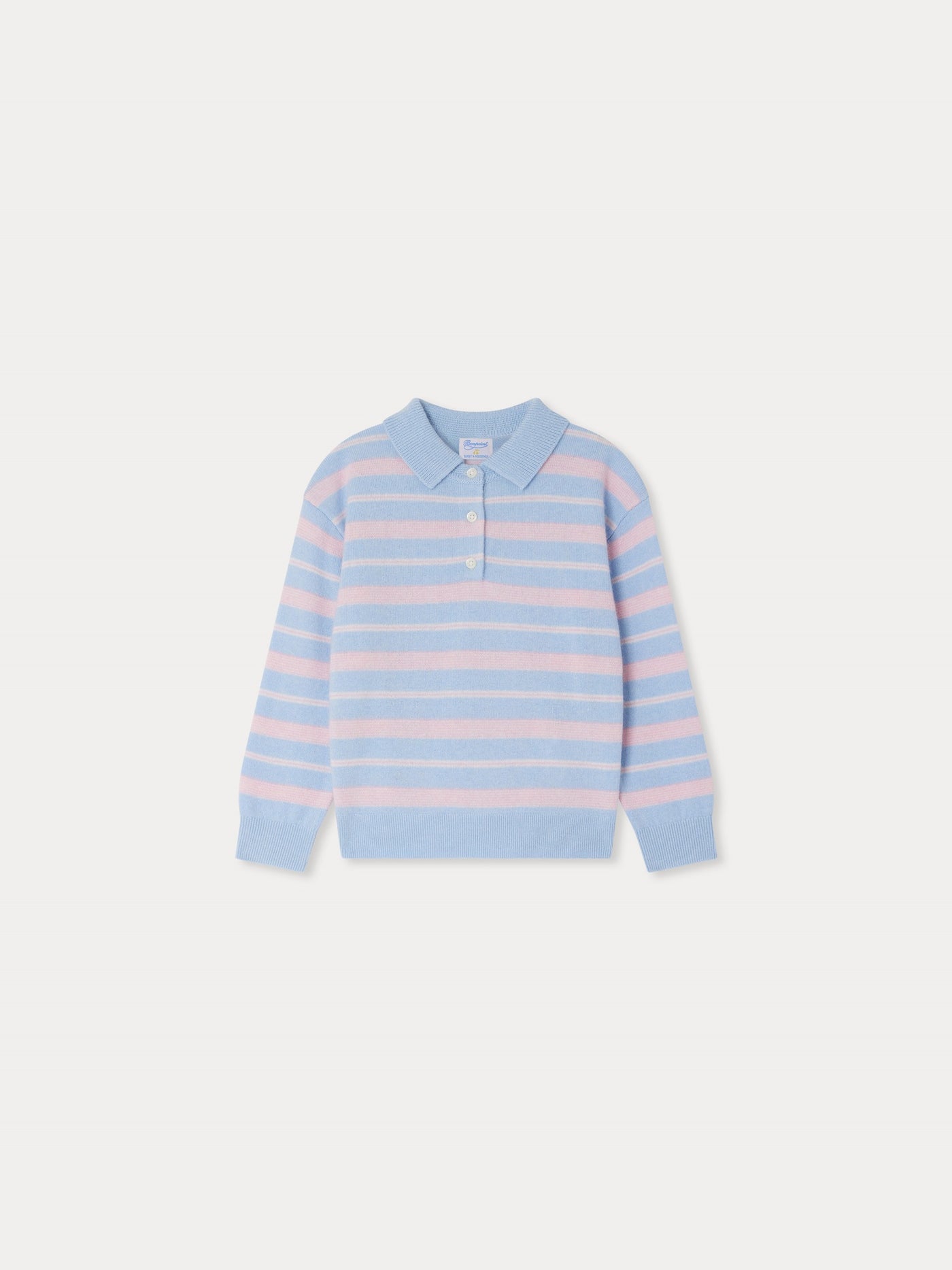Bonpoint x Guest in Residence Louie unisex polo neck sweater cashmere in blue