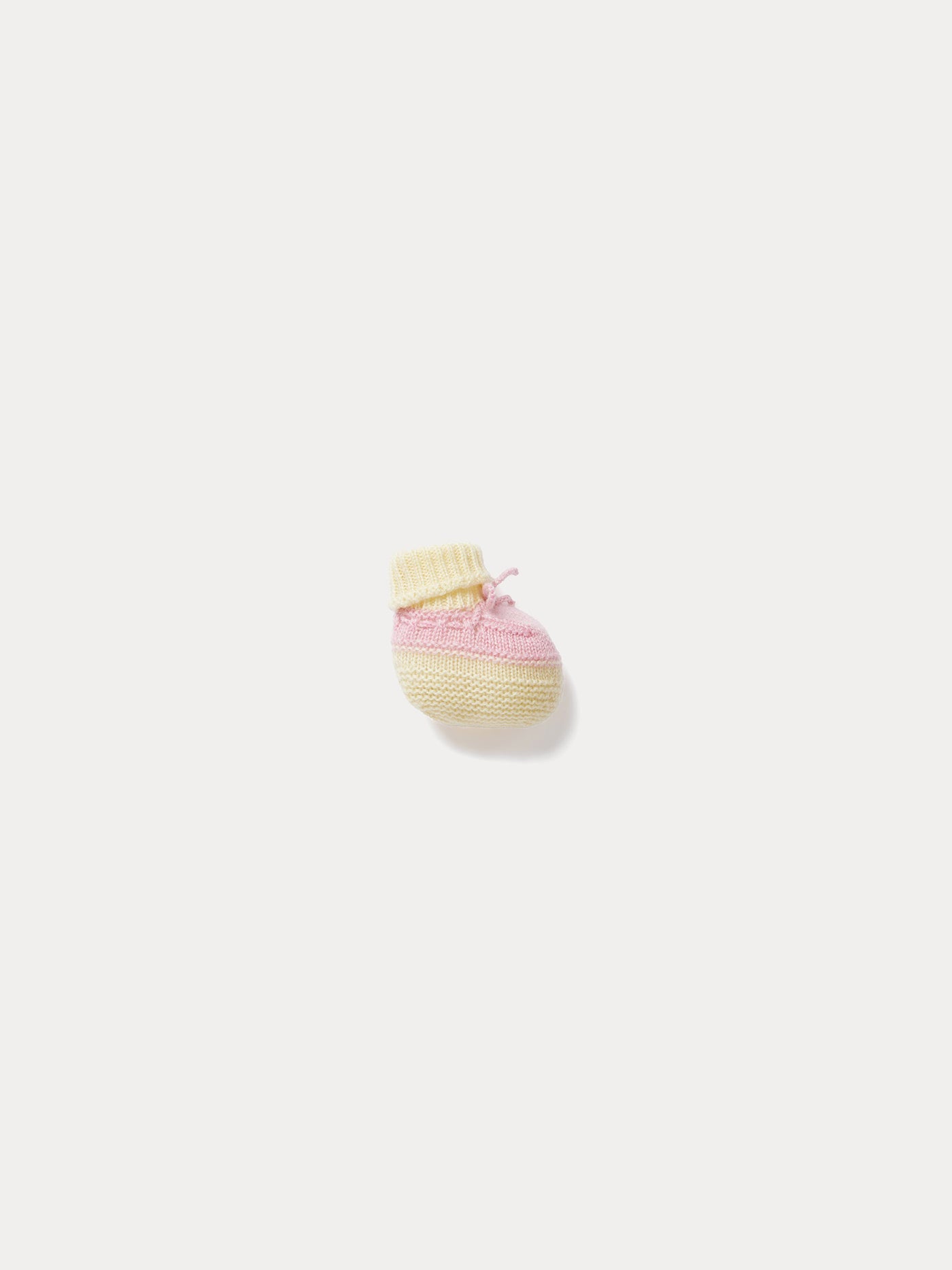 Bonpoint x Guest in Residence Telse baby slippers in pink cashmere