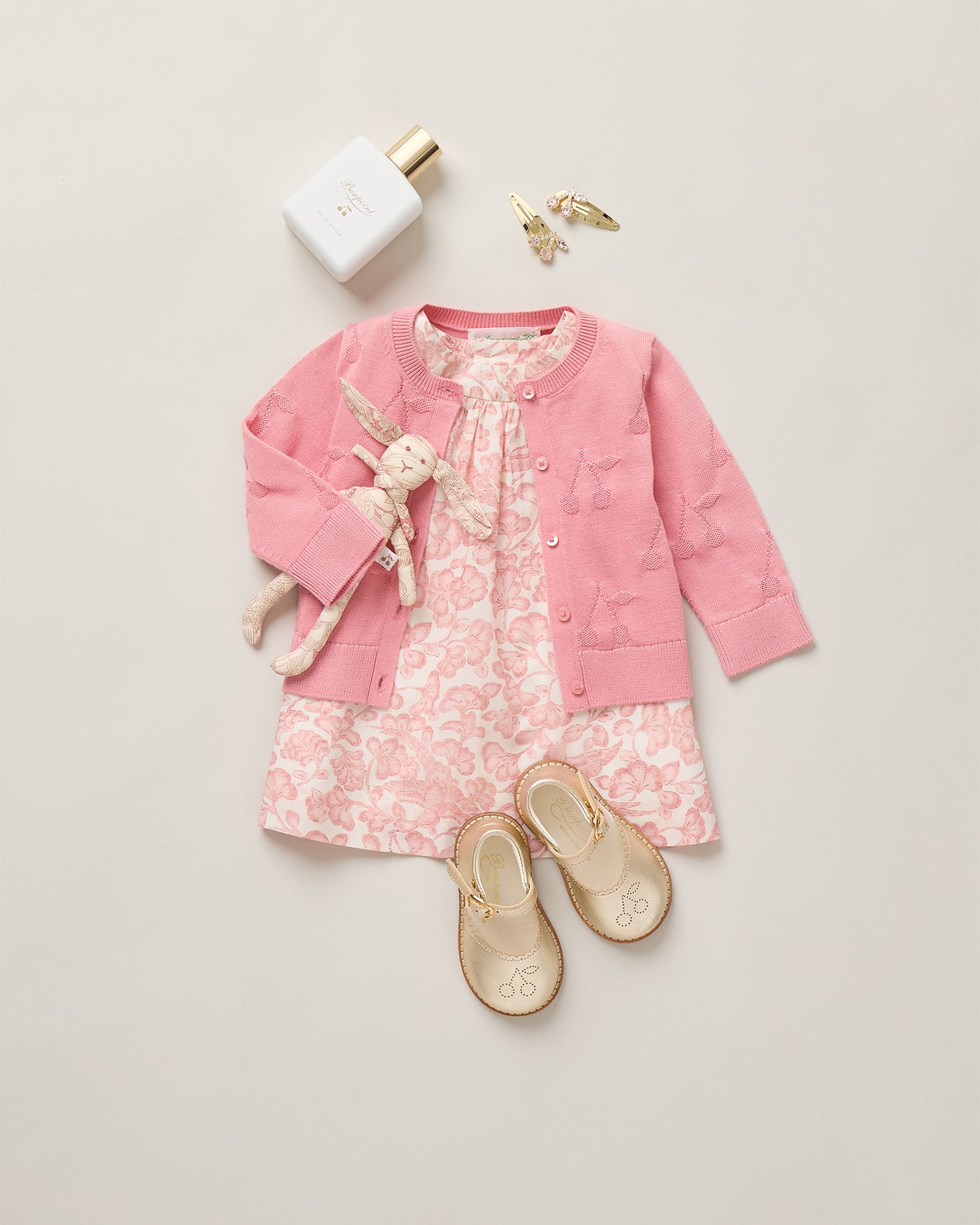 Baby Girl Summer 2026 Ceremony Look - Balloon sleeve dress and matching bloomers