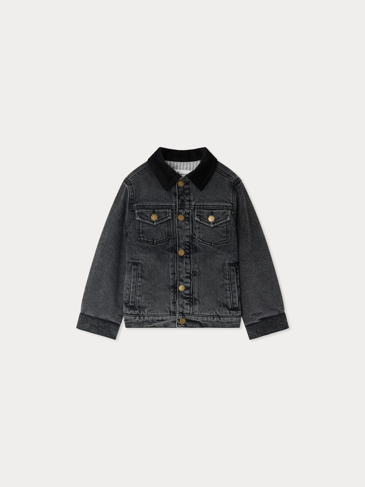 Eddis jacket with back embroidery in organic cotton