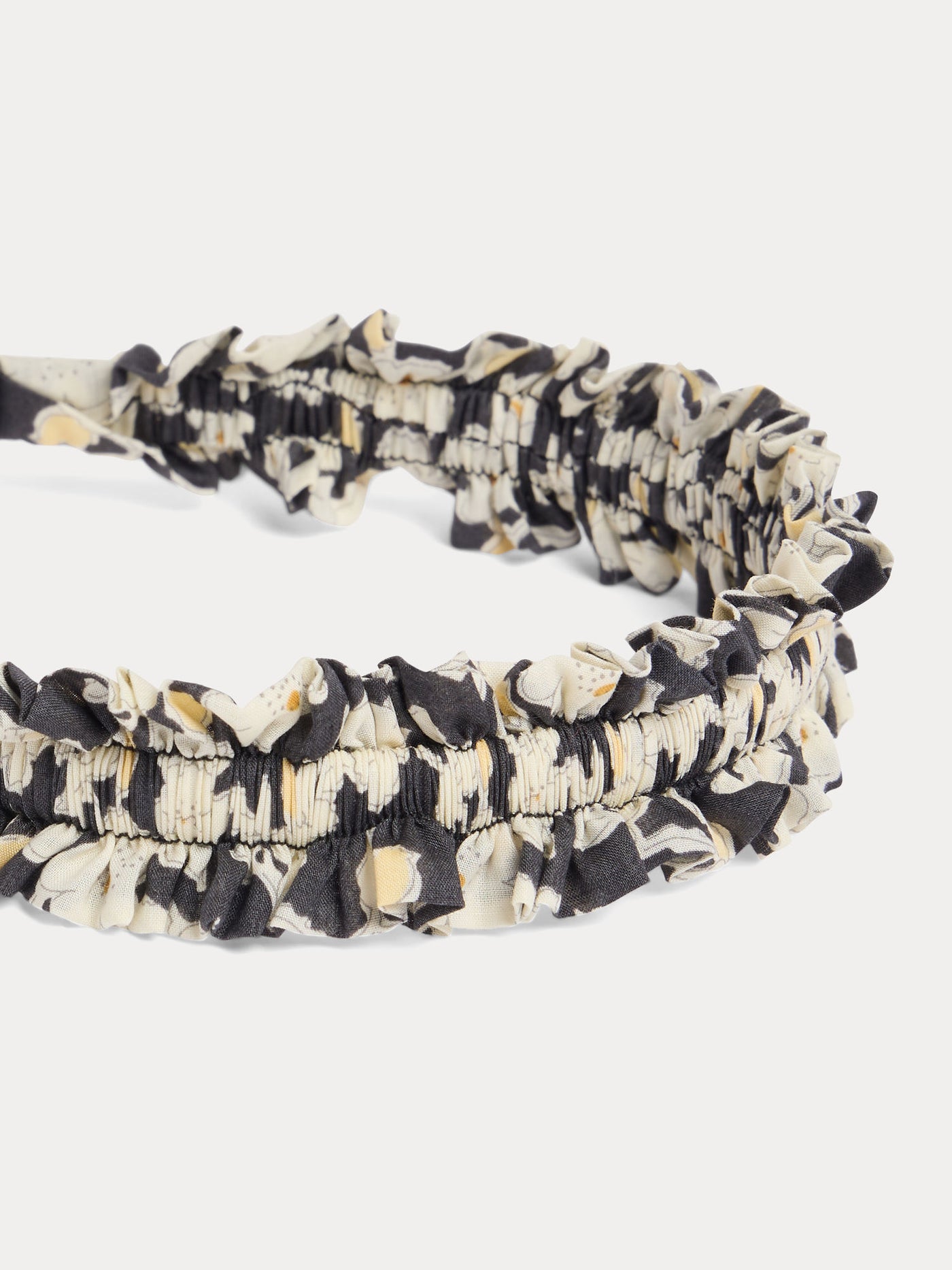 Jovie headband in black Liberty fabric in organic cotton