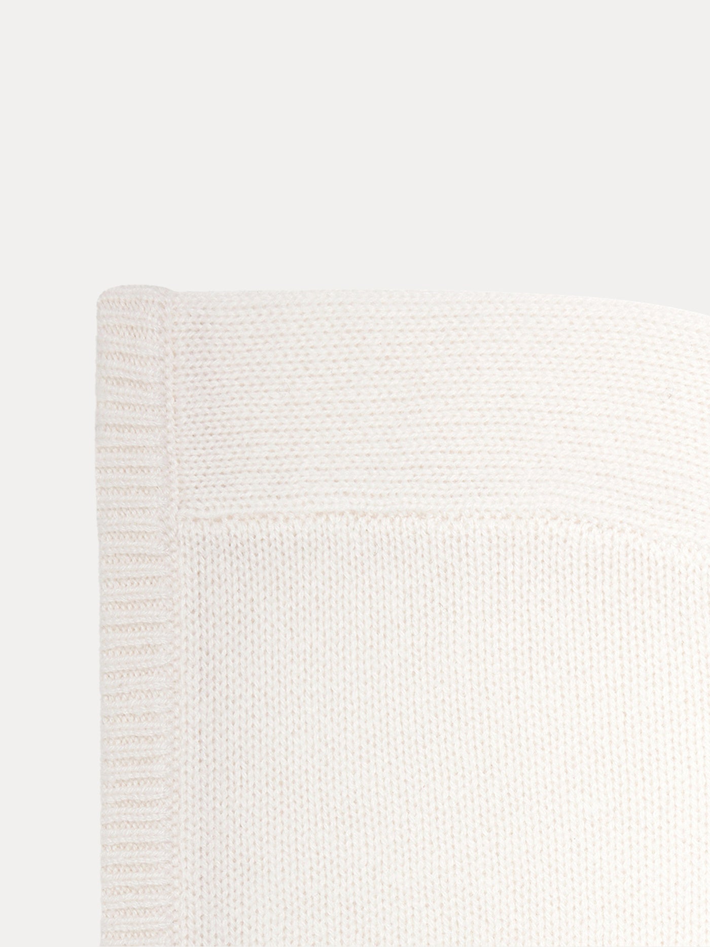 Cashmere hood for girls milk white