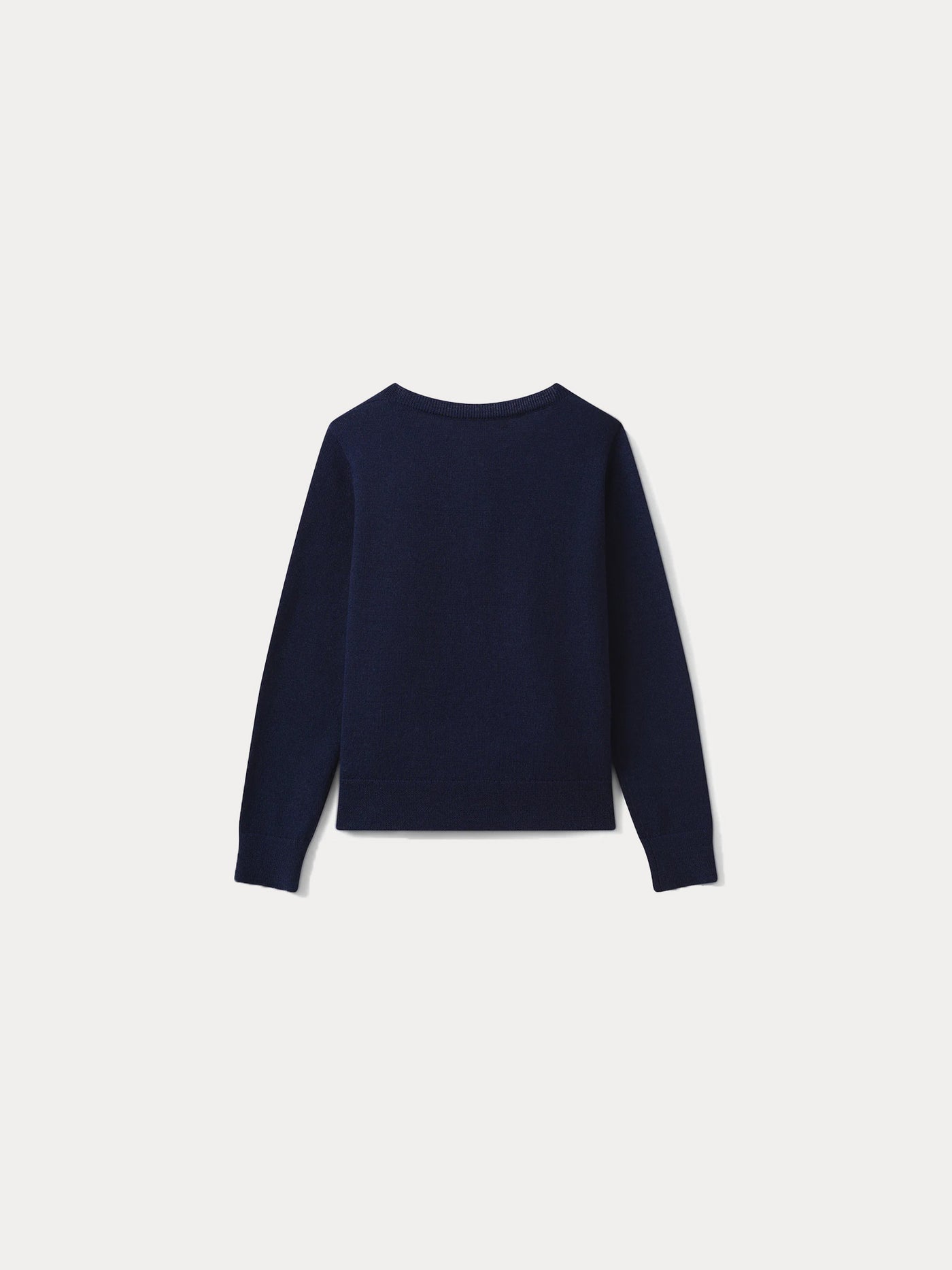 Cardigan navy in merino wool