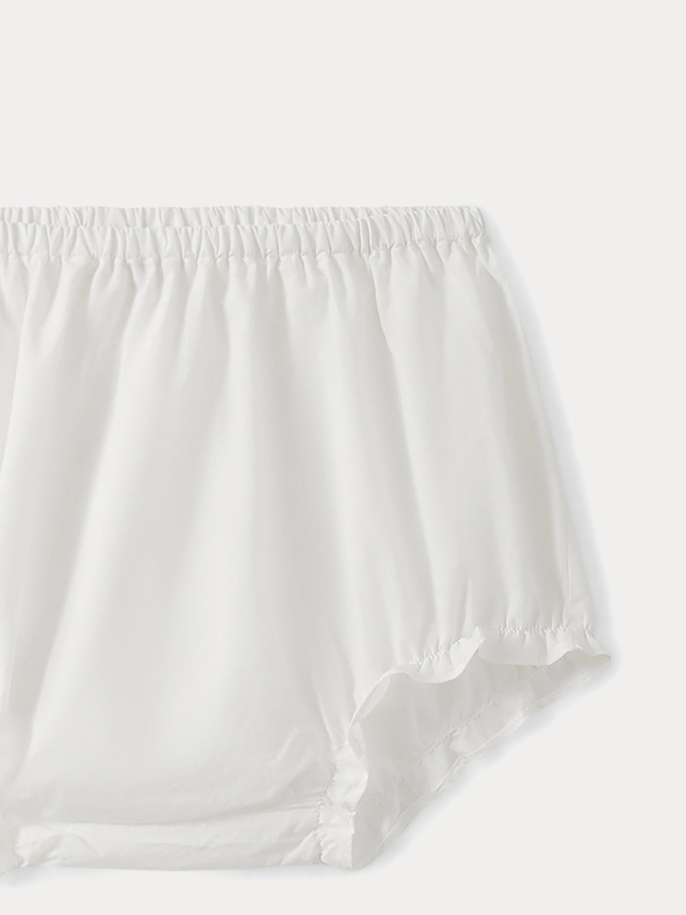 Poplin Bloomers for Baby milk white