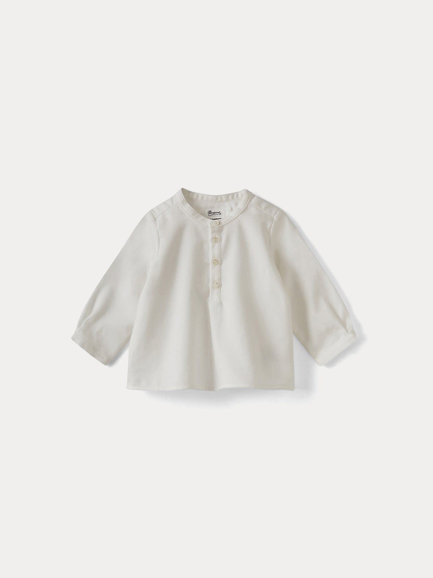 Baby Organic Cotton Shirt milk white