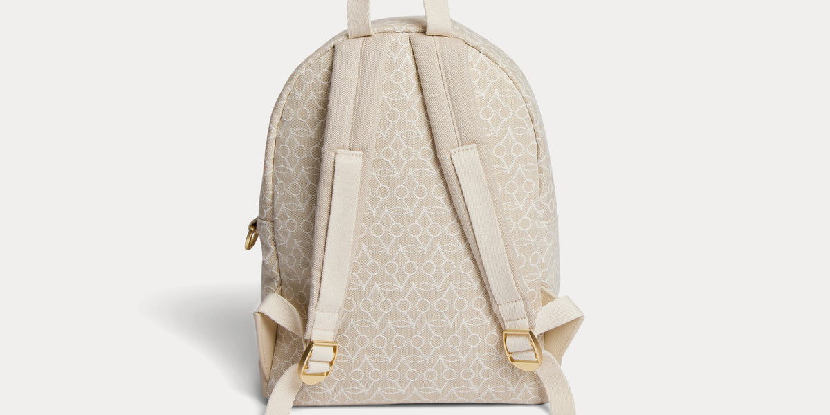 beige genuine leather backpack Gania Backpack beige • Bonpoint