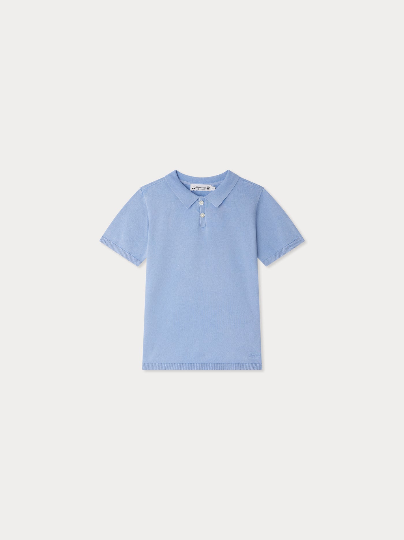 Fernando embroidered blue polo