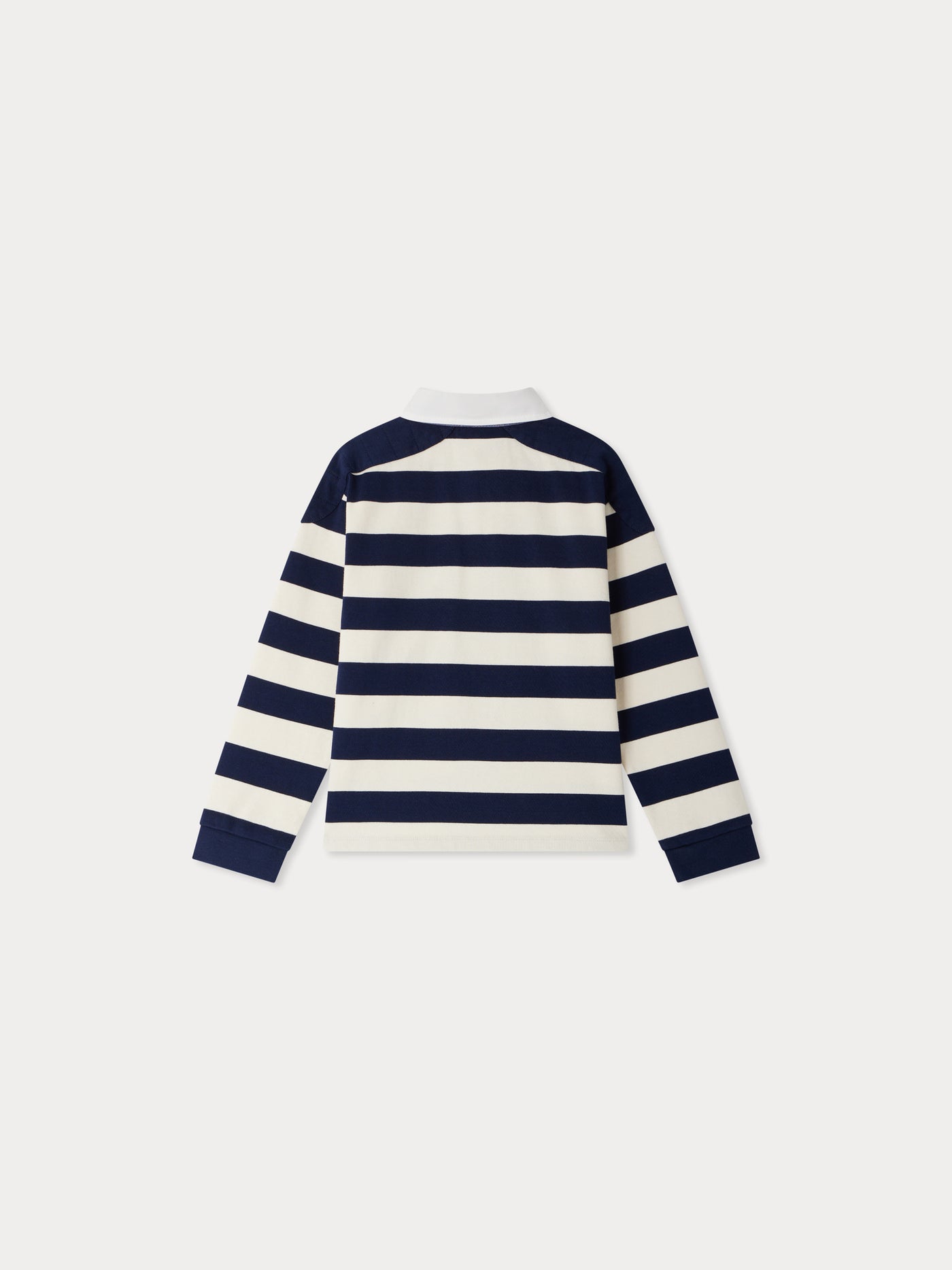 Edman striped polo in organic cotton