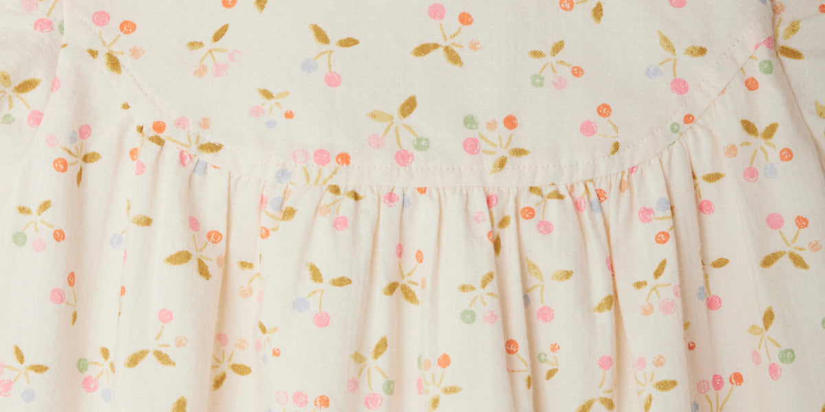 Tia dress with cherry print • Bonpoint 